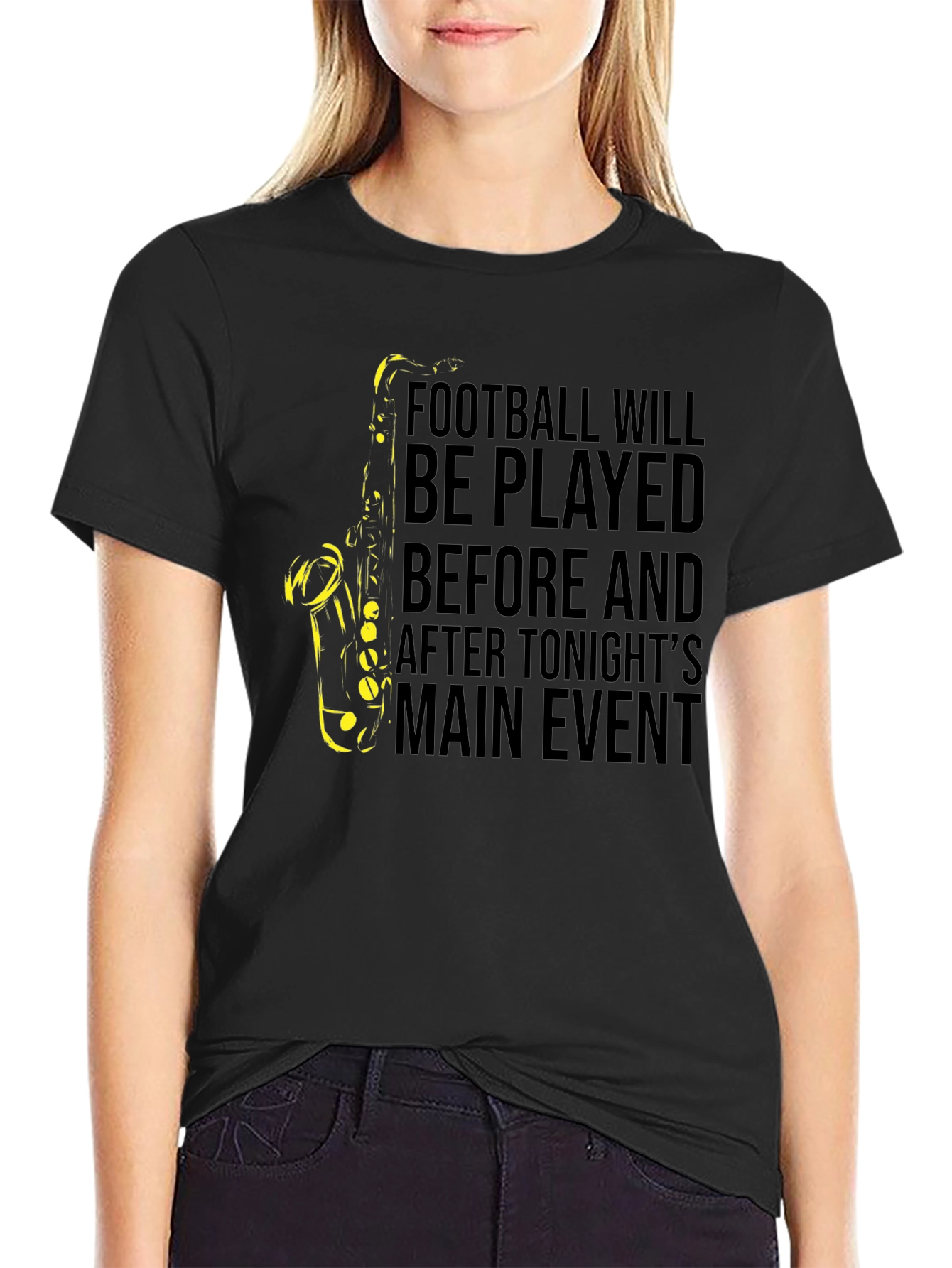 Football and Saxophone T-Shirt