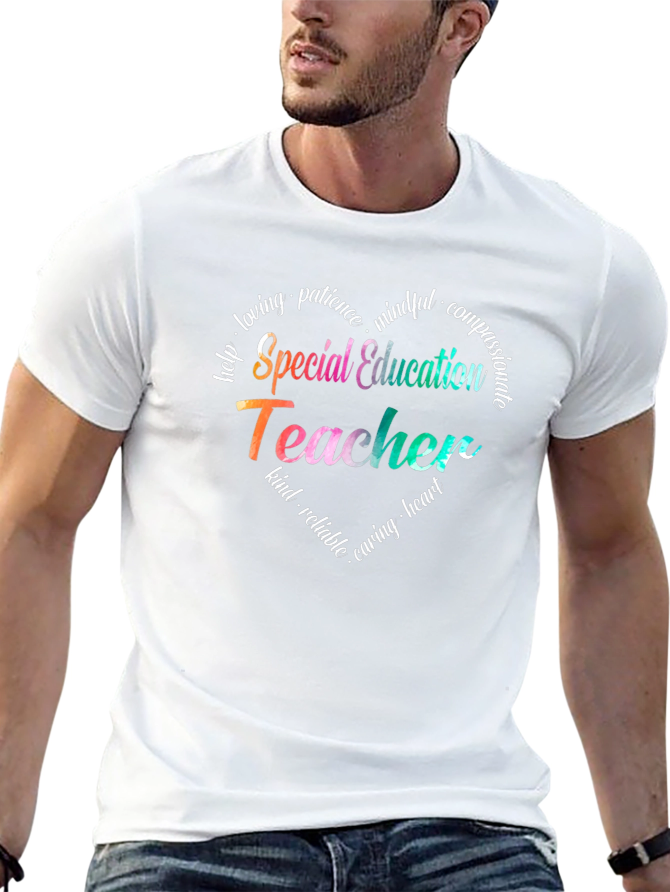 Special Education Teacher Heart T-Shirt