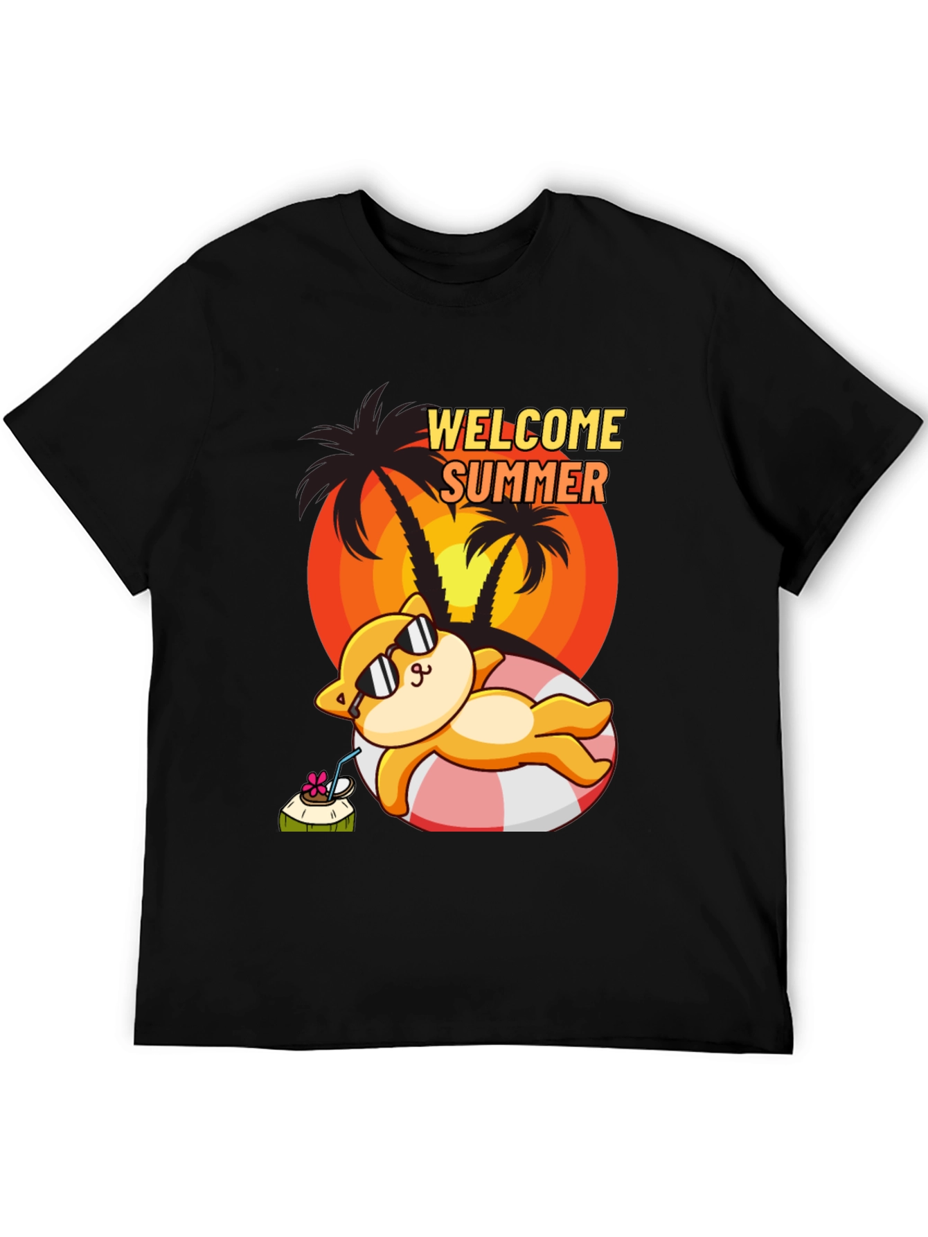Welcome Summer Cat T-Shirt