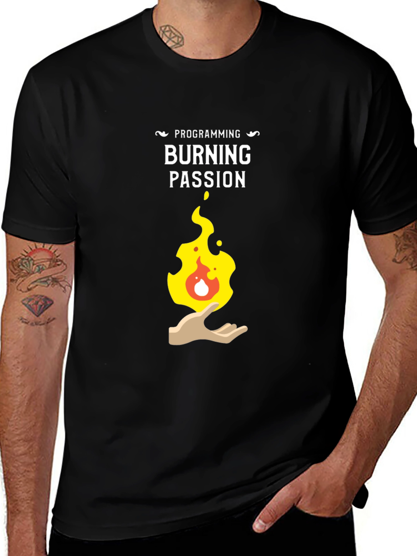 Programming Burning Passion Graphic T-Shirt