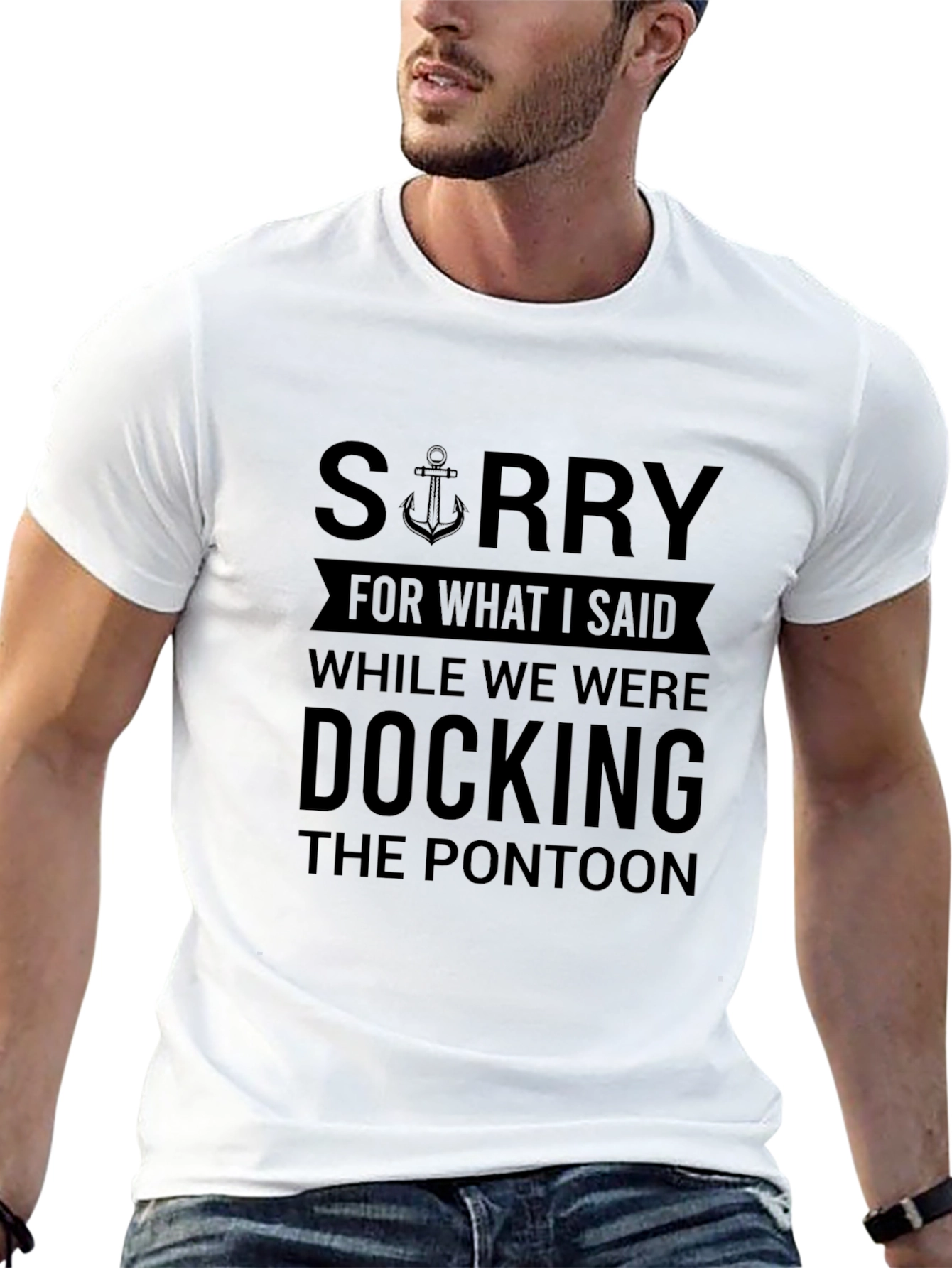 Funny Boating T-Shirt - Docking the Pontoon