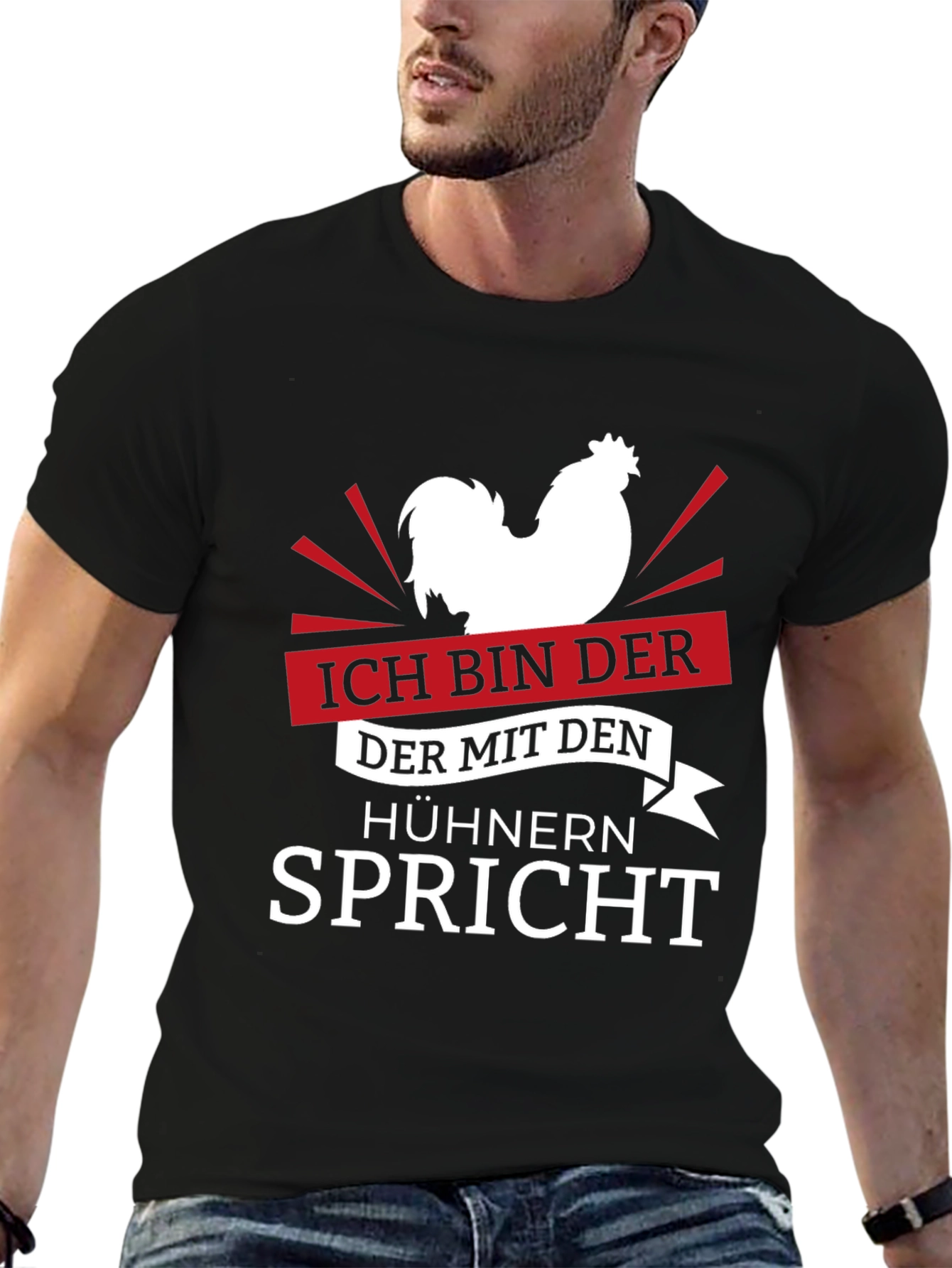 Ich Bin Der Chicken T-Shirt - Rooster Lover Tee