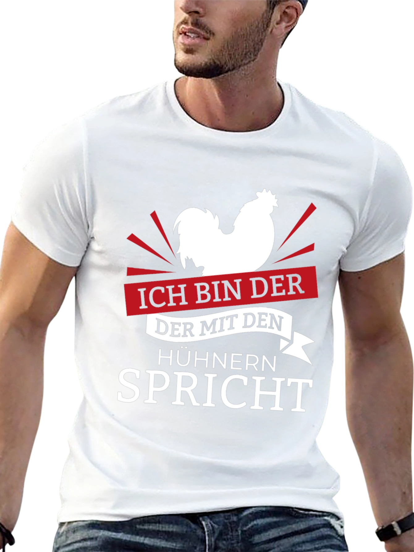 Ich Bin Der Chicken T-Shirt - Rooster Lover Tee