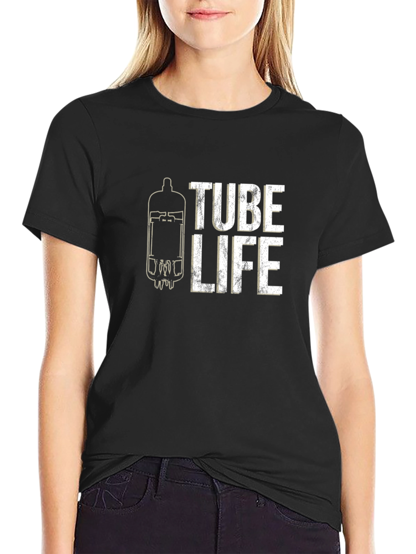 Tube Life Graphic T-Shirt - Black