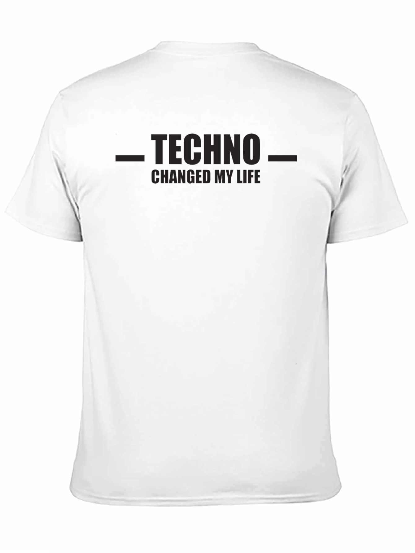 Techno Changed My Life T-Shirt - Black Graphic Tee
