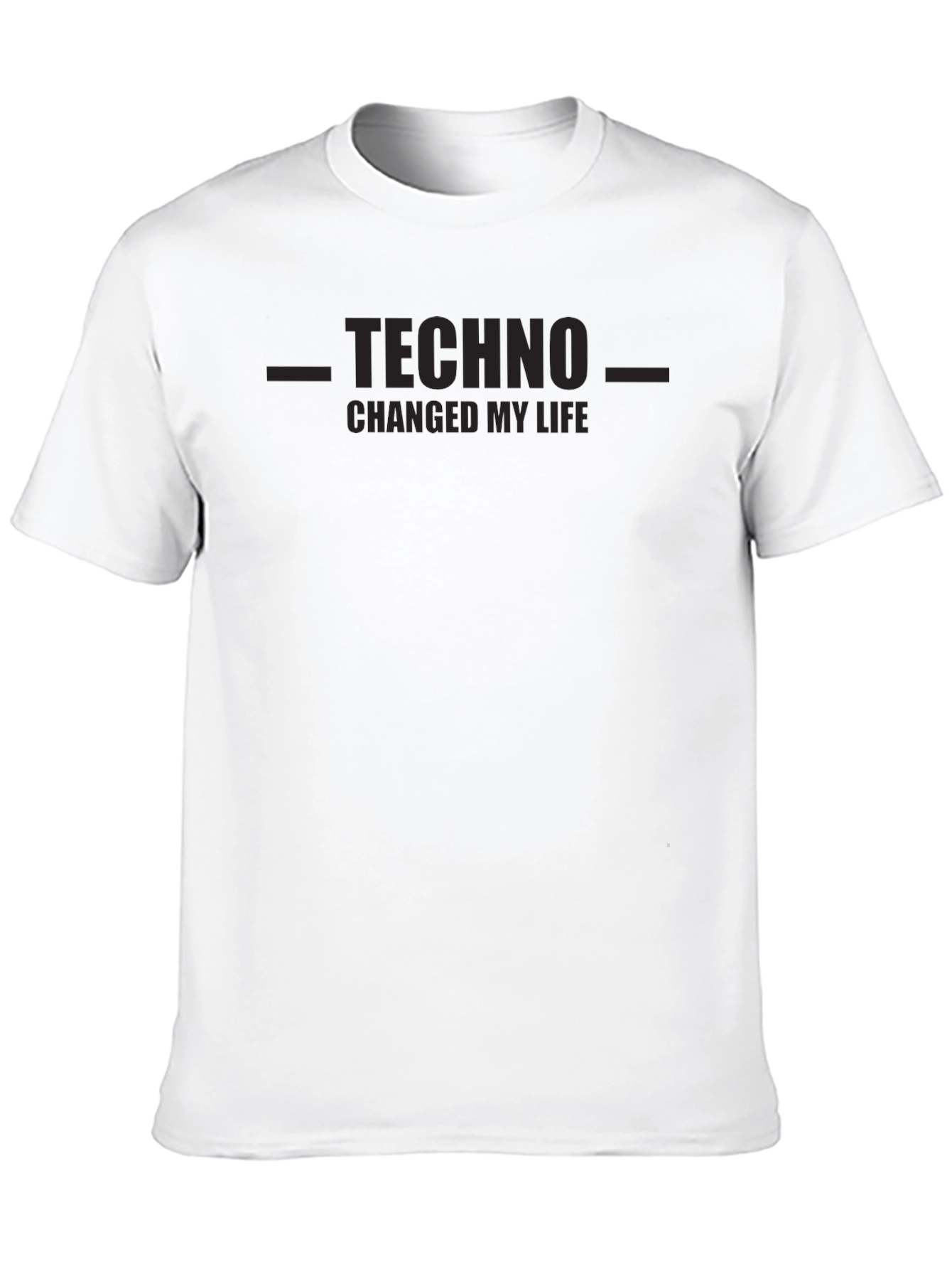 Techno Changed My Life T-Shirt - Black Graphic Tee