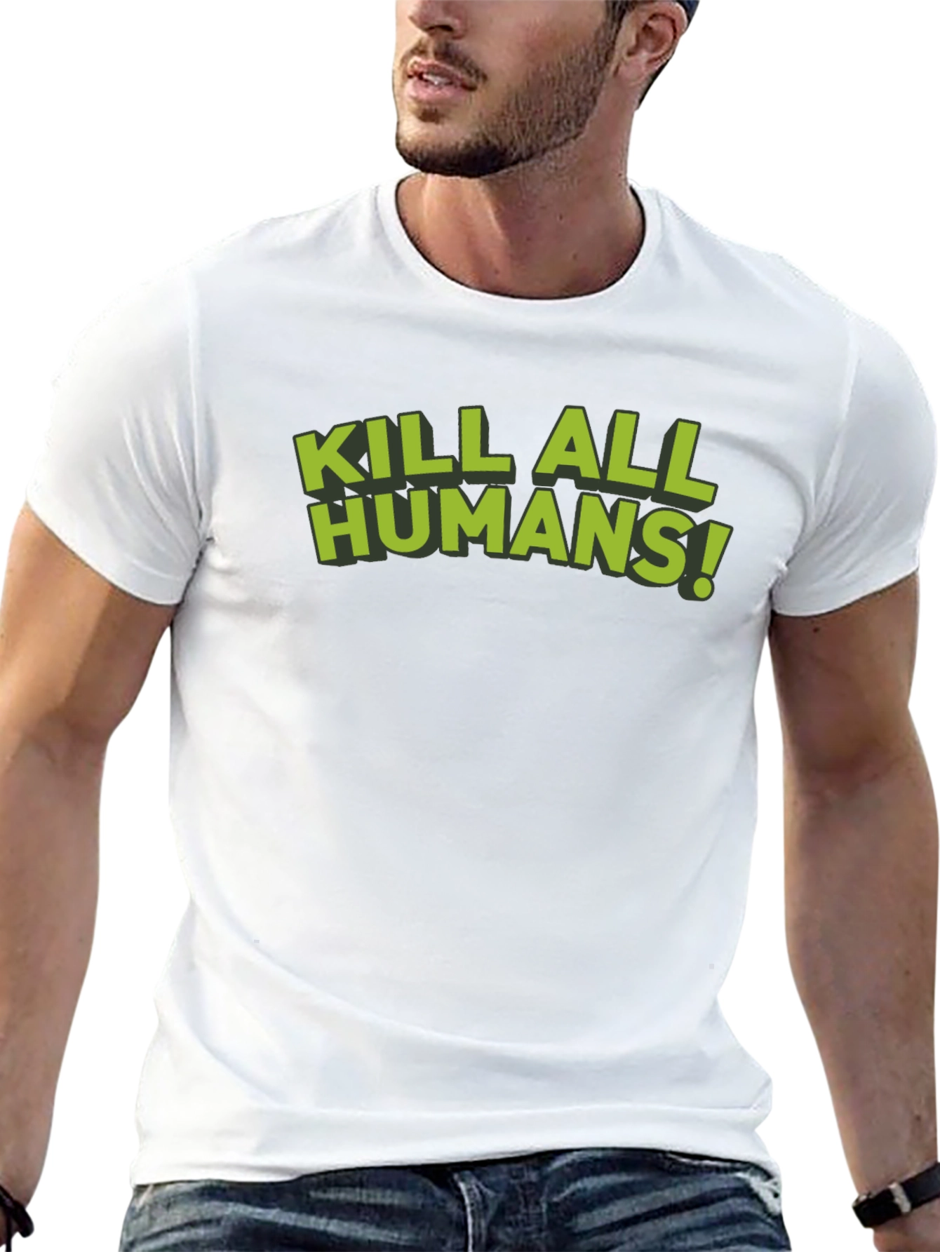 Kill All Humans! Graphic Tee - Sci-Fi Humor