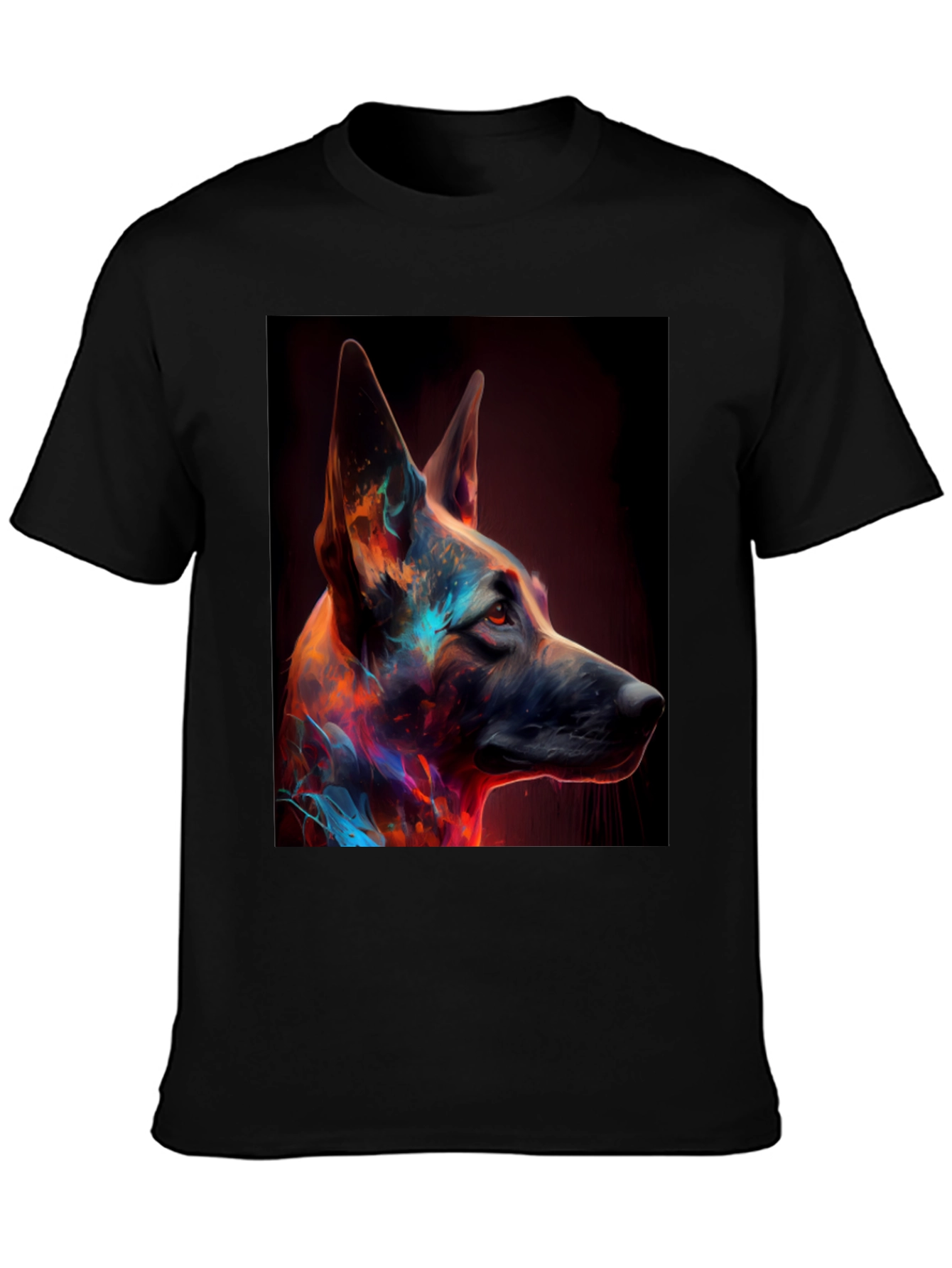 Abstract Dog Portrait Graphic Tee