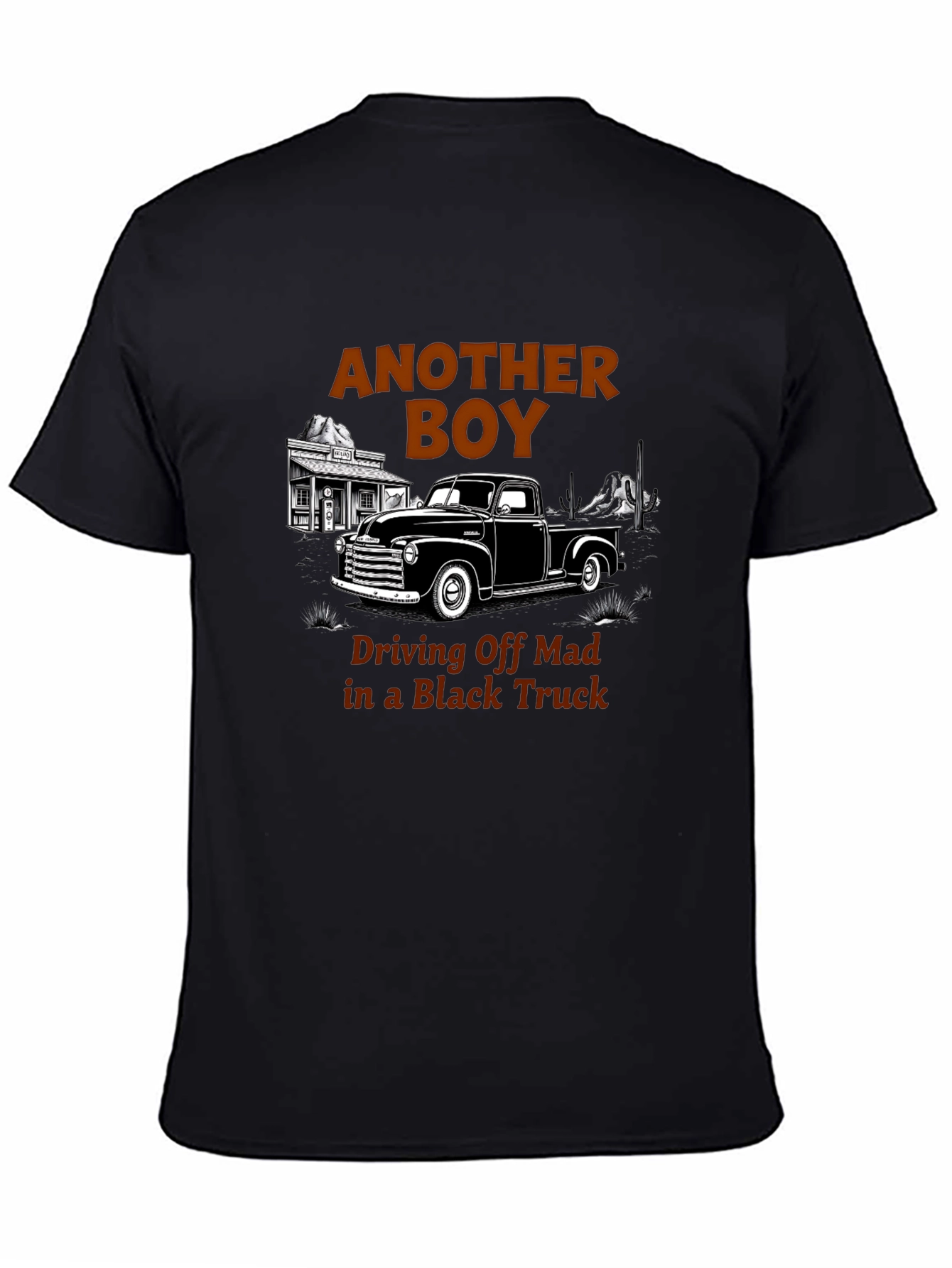 Black Truck T-Shirt - Another Boy Driving Off Mad