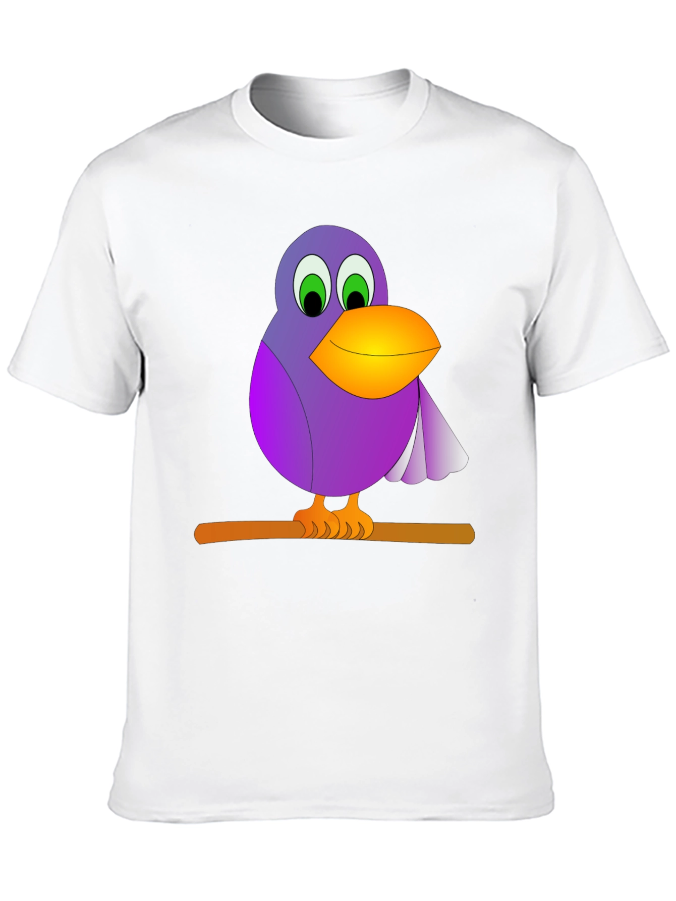 Bird on Branch Graphic Tee - Black T-Shirt