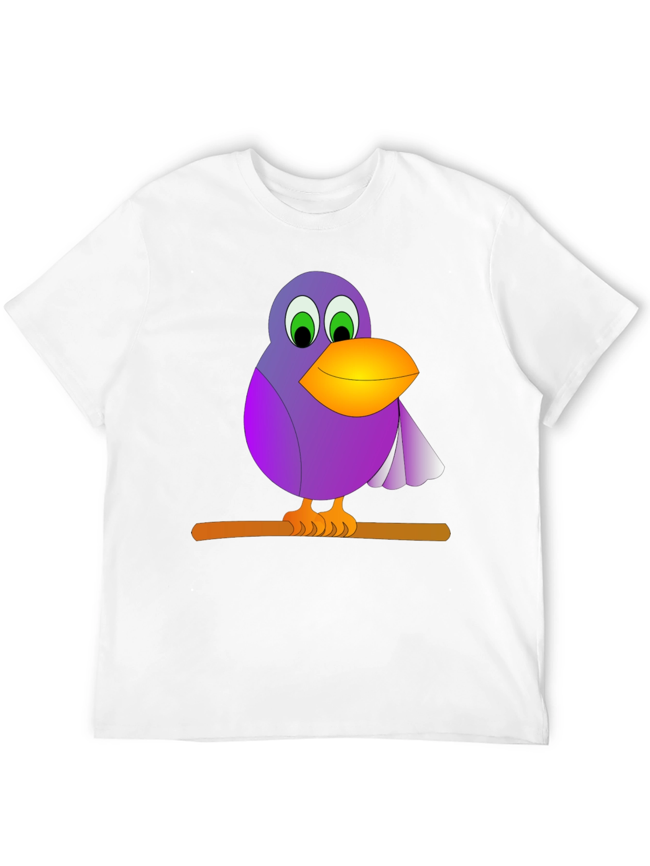Bird on Branch Graphic Tee - Black T-Shirt