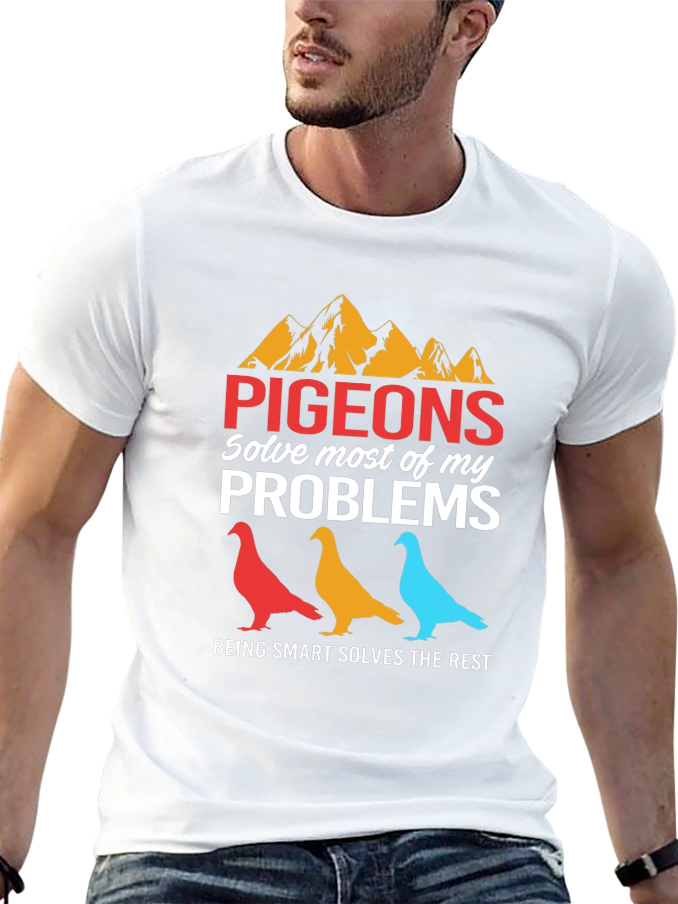 Pigeons Solve My Problems Graphic Tee
