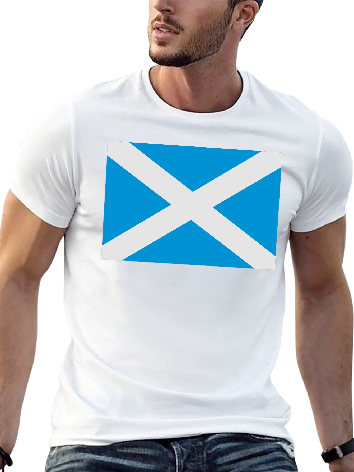 Scotland Flag Graphic T-Shirt - Black