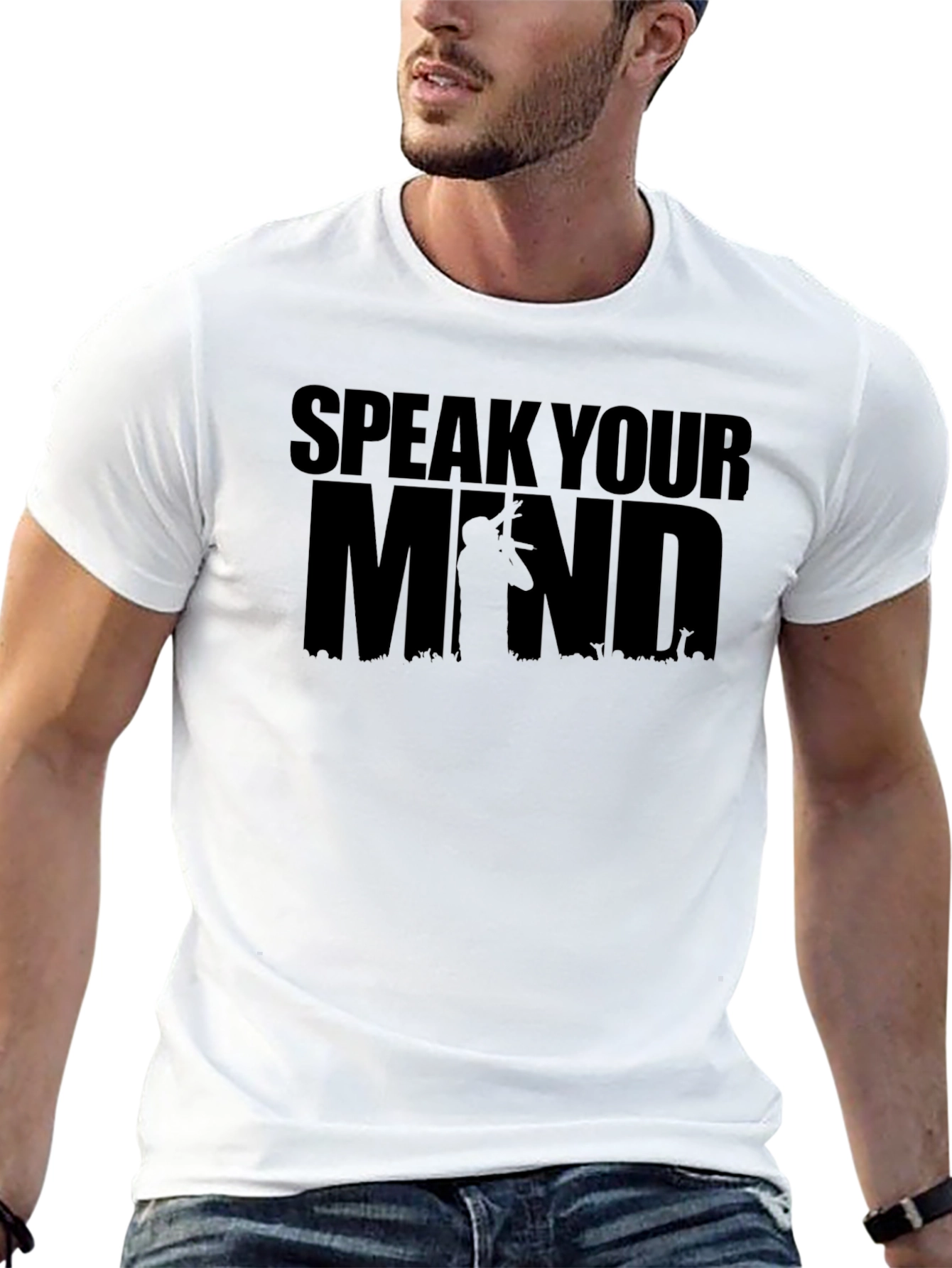 Speak Your Mind Graphic T-Shirt - Black