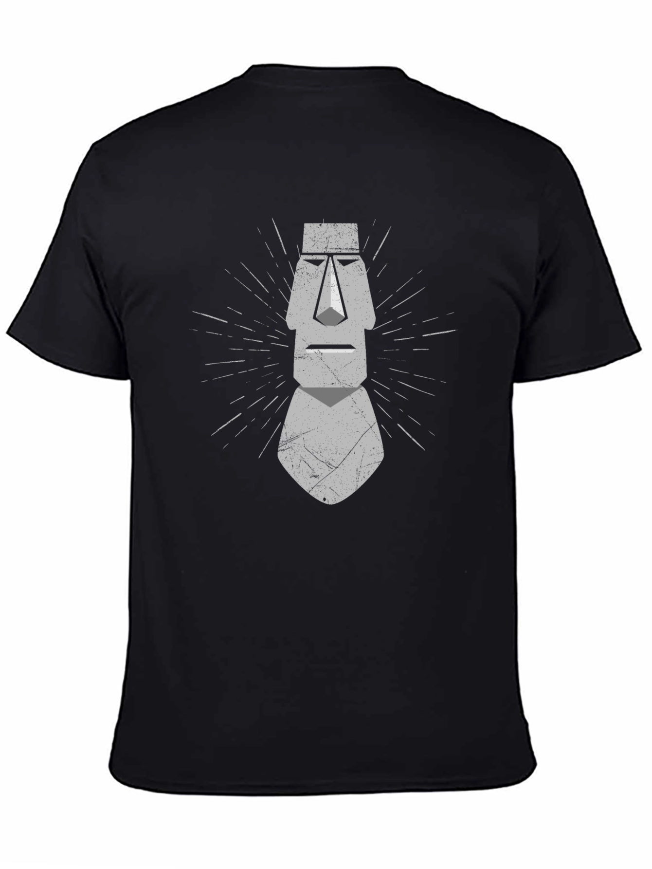 Moai Head Graphic Tee - Black T-Shirt