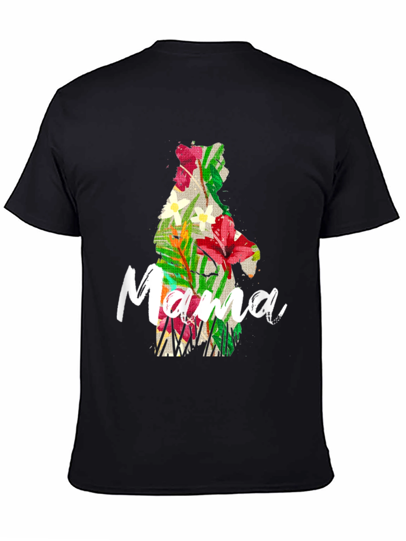 Mama Bear Floral Graphic T-Shirt