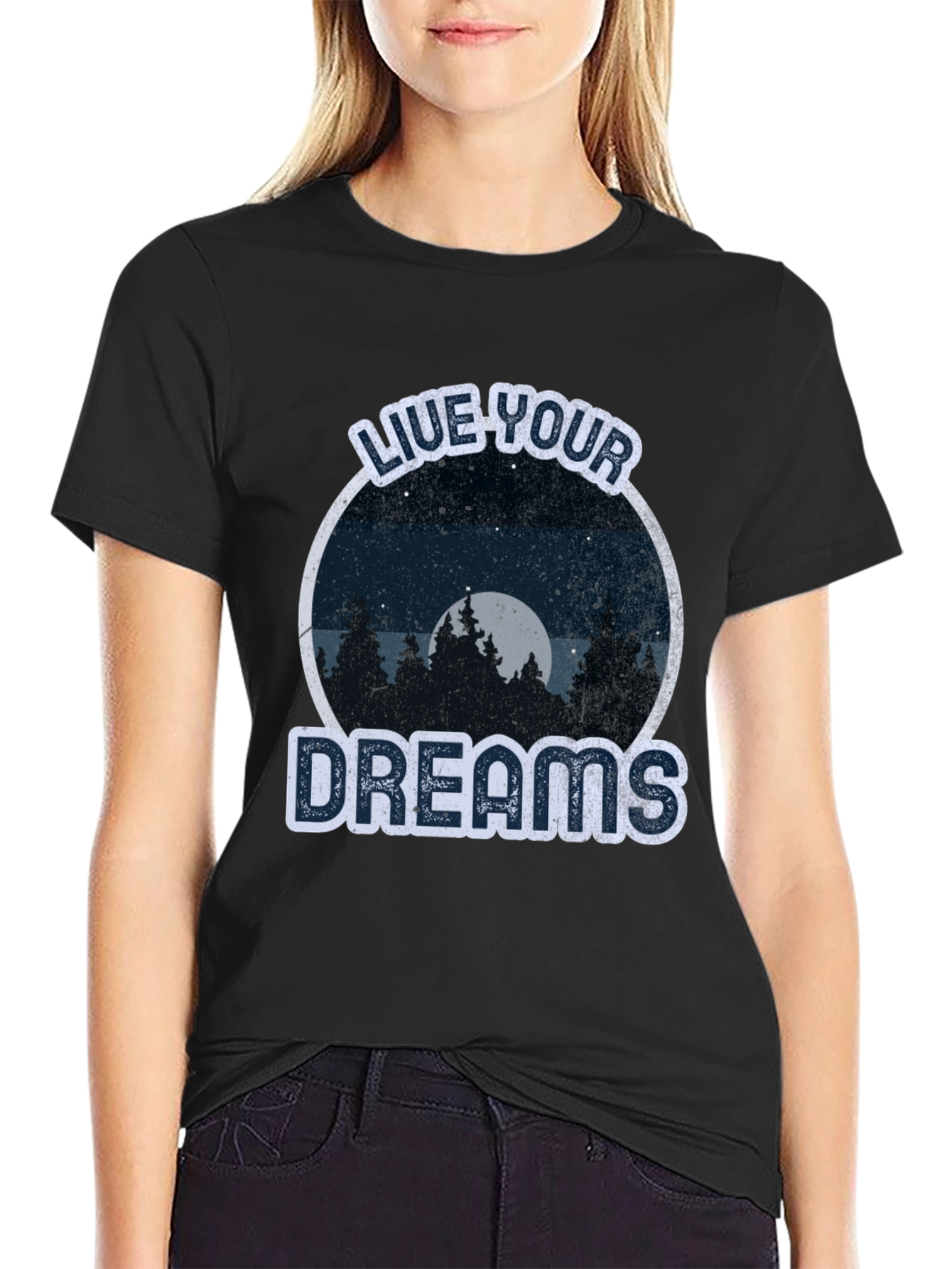 Live Your Dreams Graphic Tee - Nature Lover T-Shirt