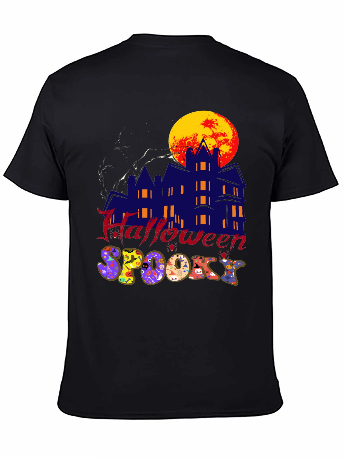 Halloween Spooky Graphic Tee Shirt
