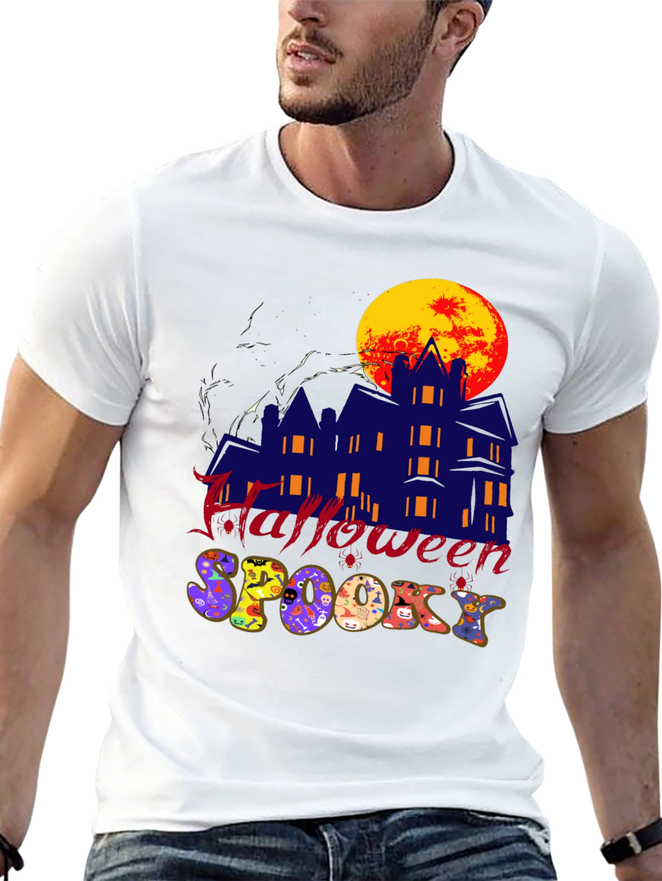 Halloween Spooky Graphic Tee Shirt