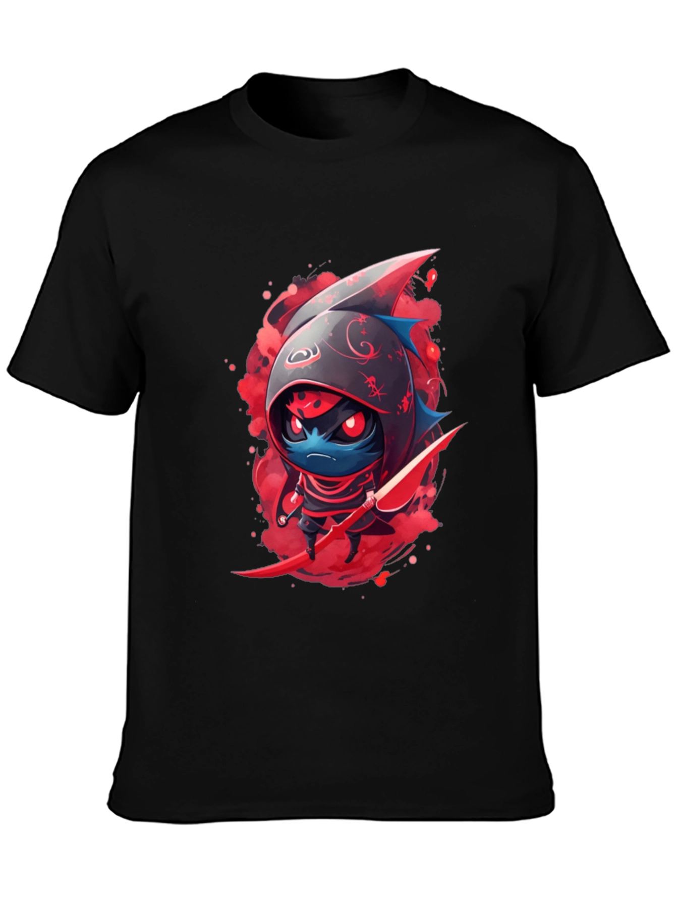 Ninja Shark Graphic Tee - Cool Cartoon T-Shirt