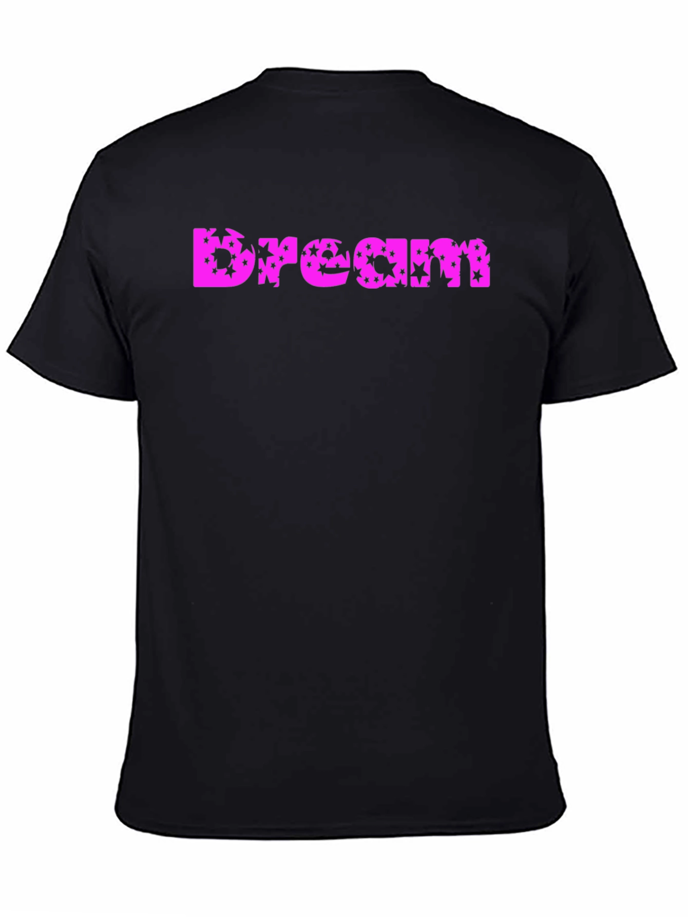 Dream Star Print T-Shirt - Black