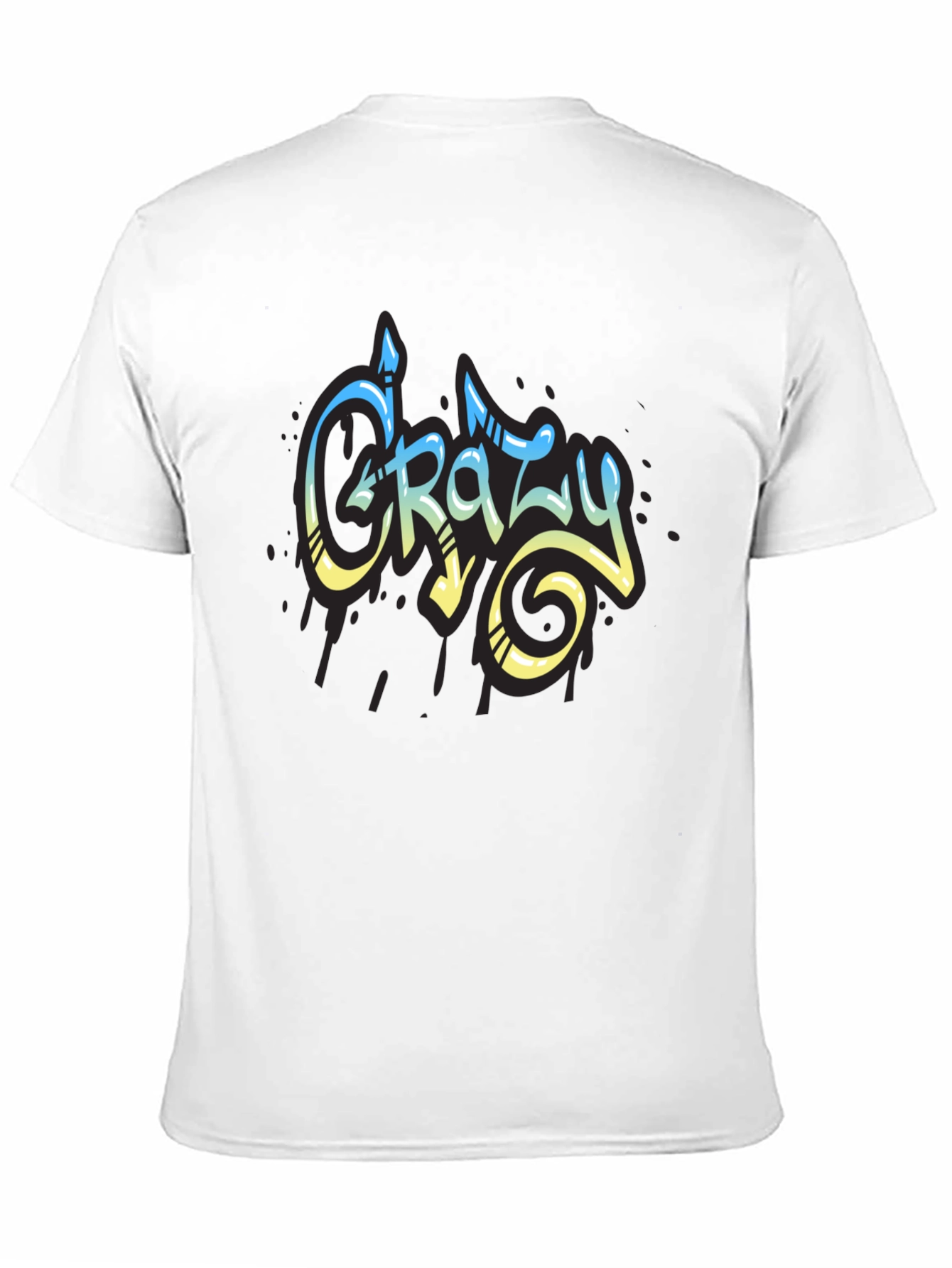 Crazy Graffiti Style Graphic T-Shirt