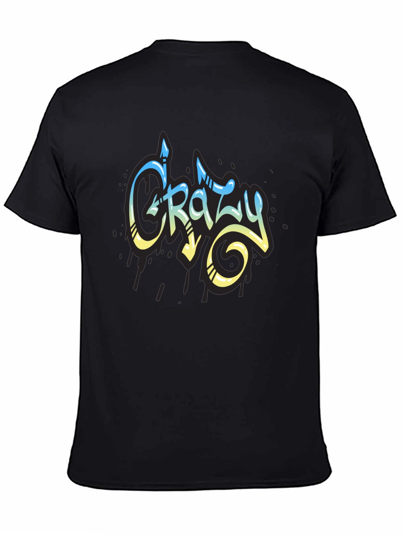 Crazy Graffiti Style Graphic T-Shirt