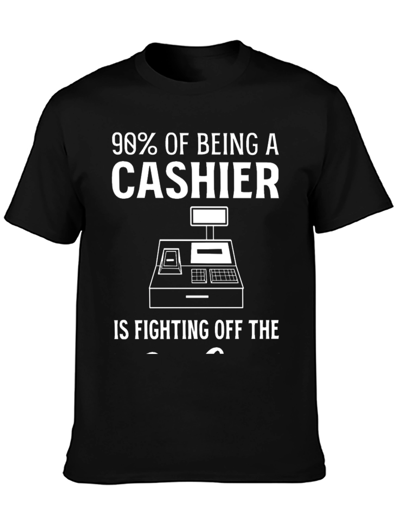 Cashier Fighting Off The Urge Funny T-Shirt