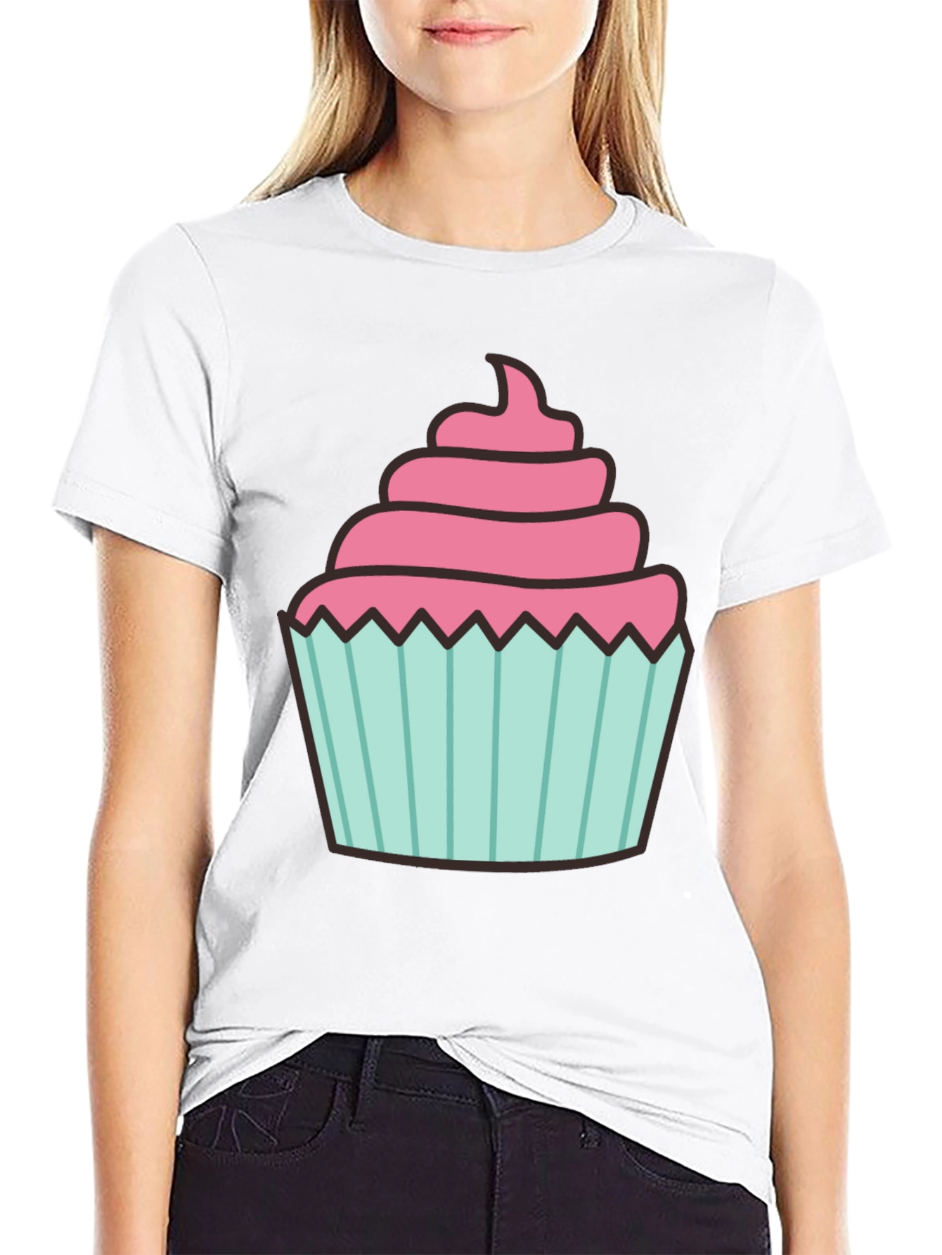 Cupcake Graphic Tee - Sweet Treat Design