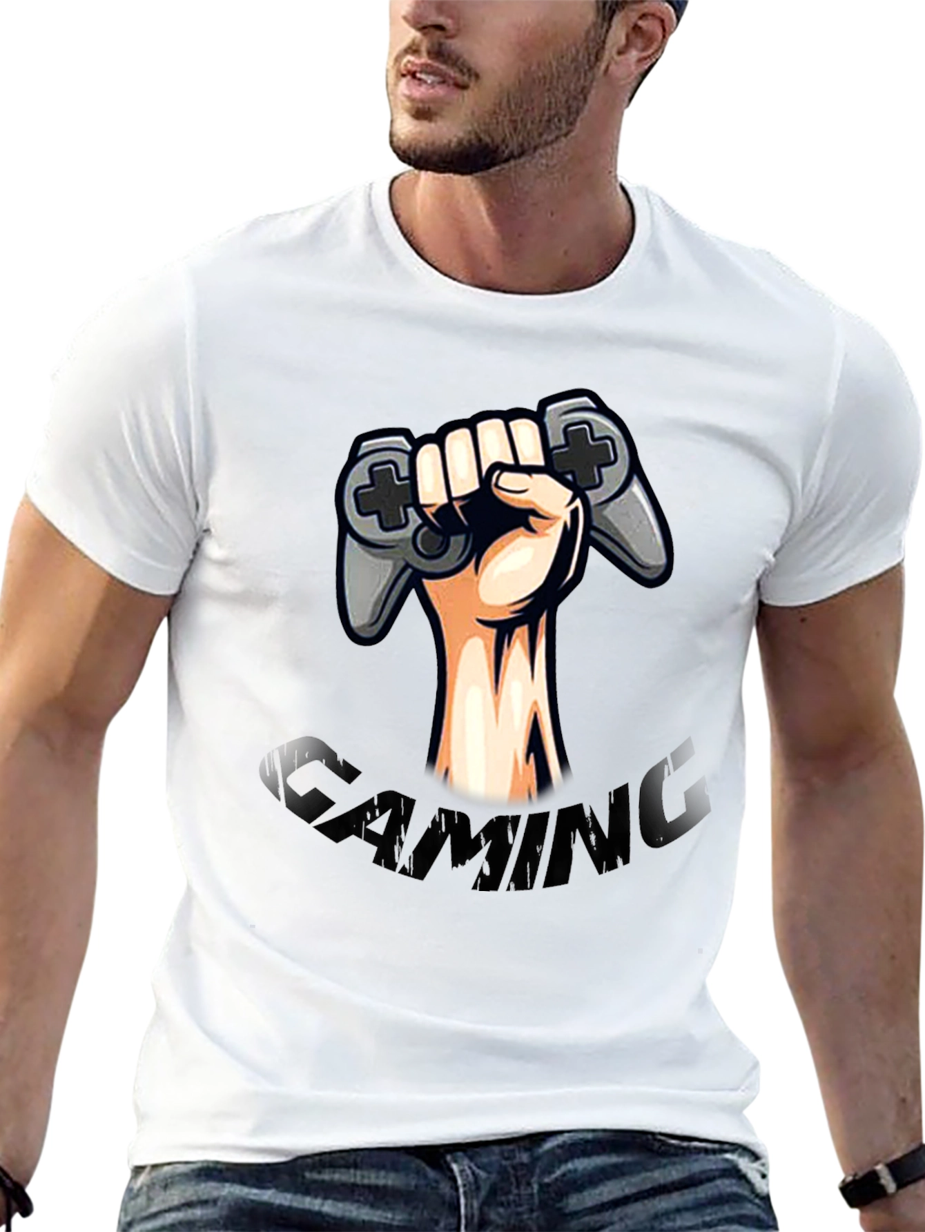 Gaming Controller Graphic Tee - Black