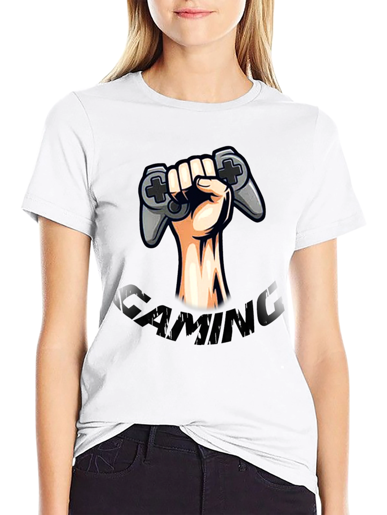 Gaming Controller Graphic Tee - Black