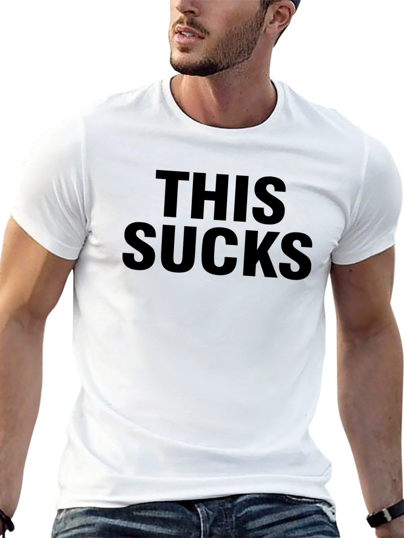 This Sucks Graphic T-Shirt - Mens Black Tee