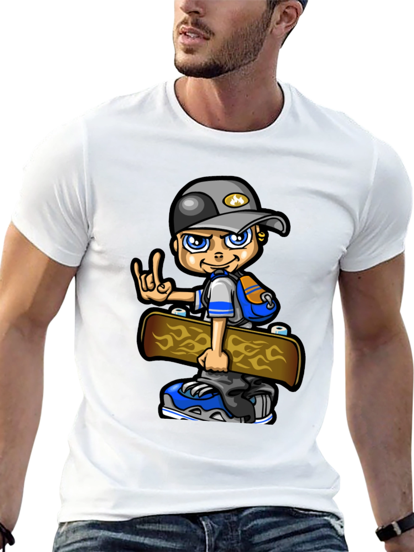 Cool Kid Skateboard Graphic Tee
