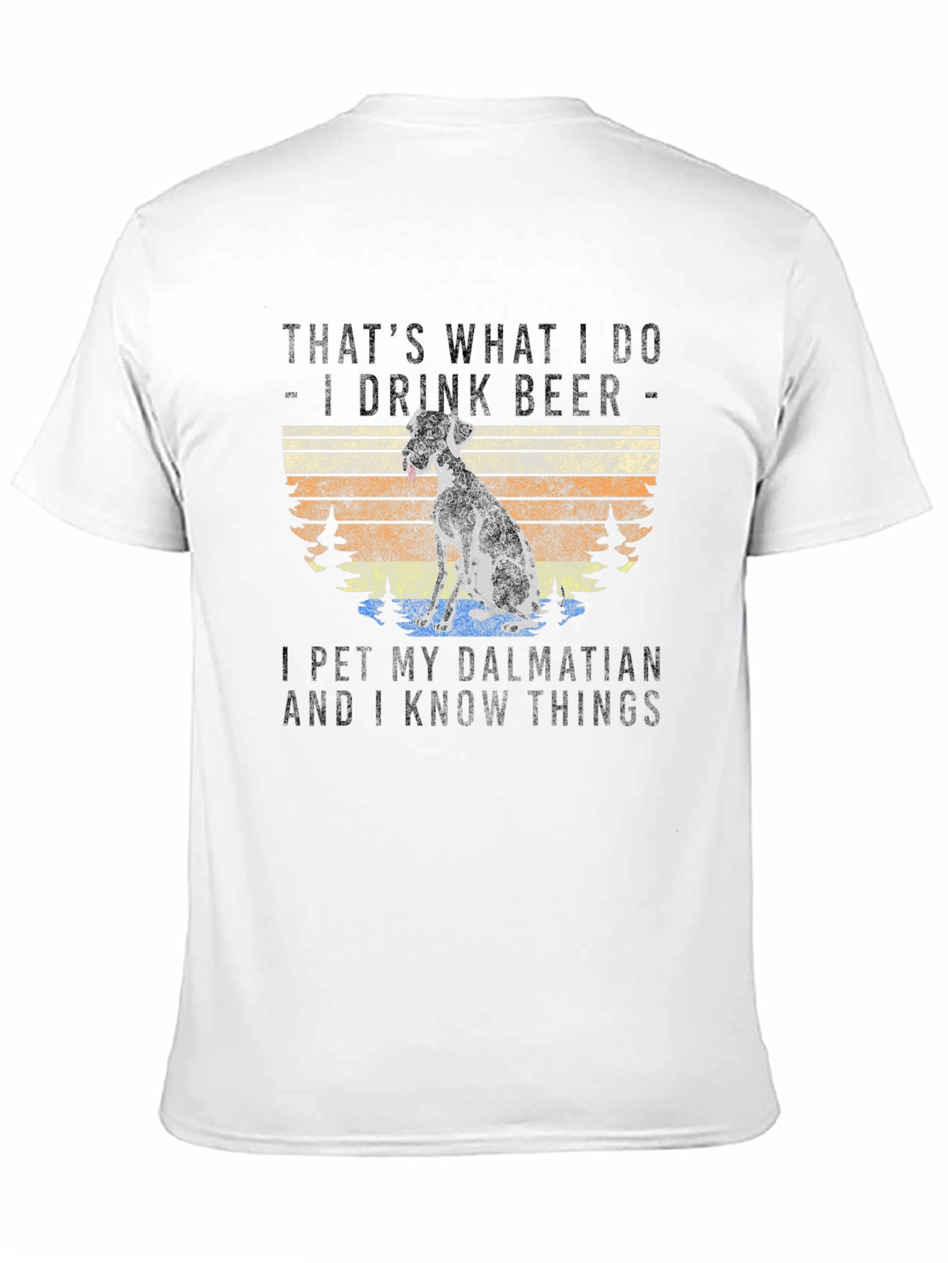 Drink Beer Pet Dalmatian T-Shirt