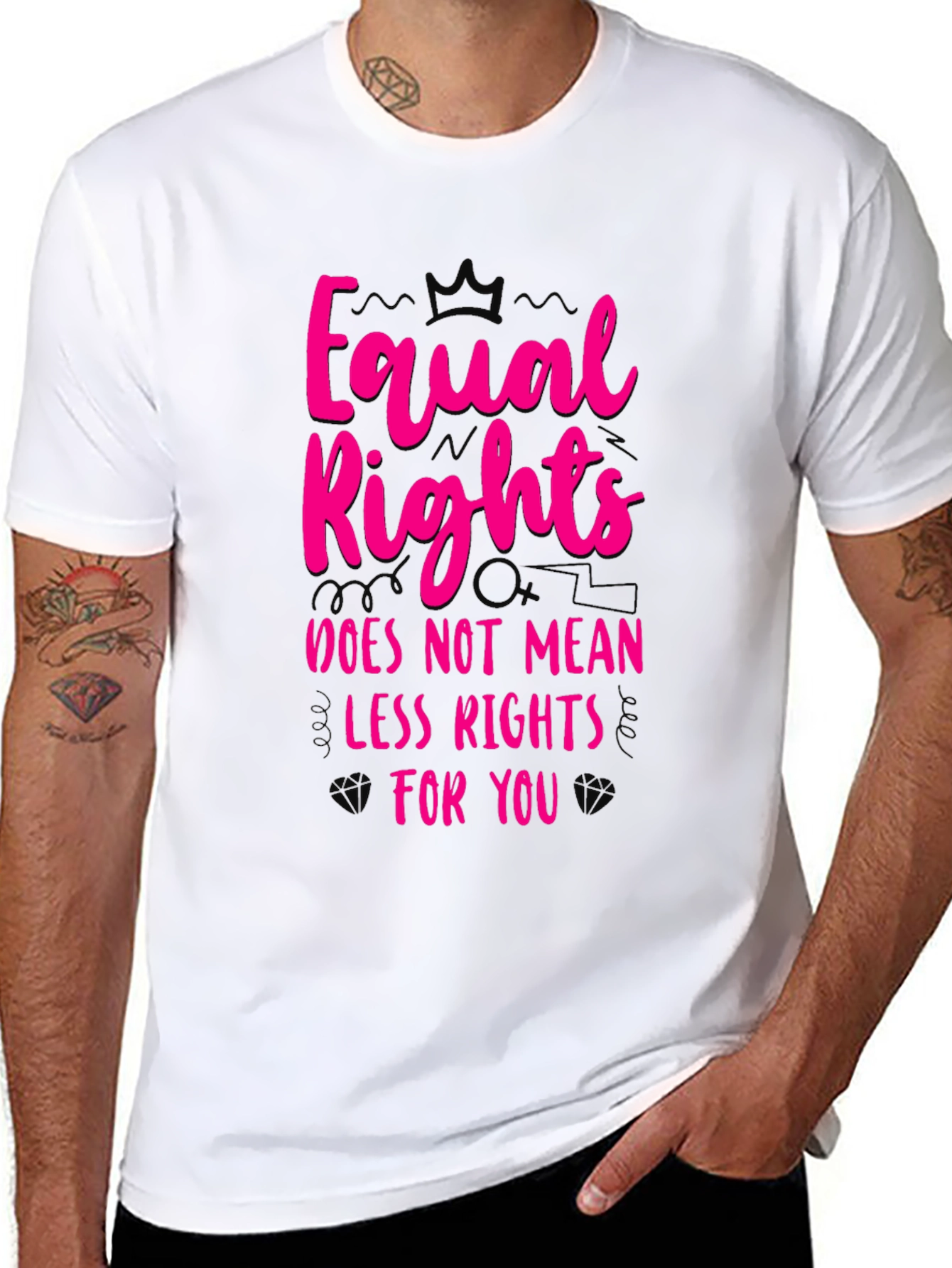 Equal Rights Graphic Tee - Black