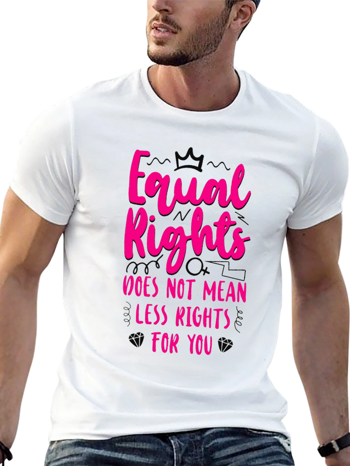 Equal Rights Graphic Tee - Black