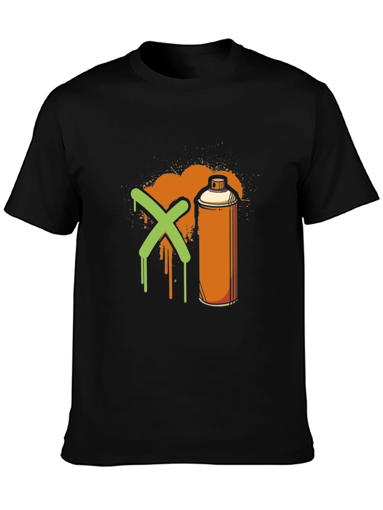 Graffiti X Spray Can Black T-Shirt