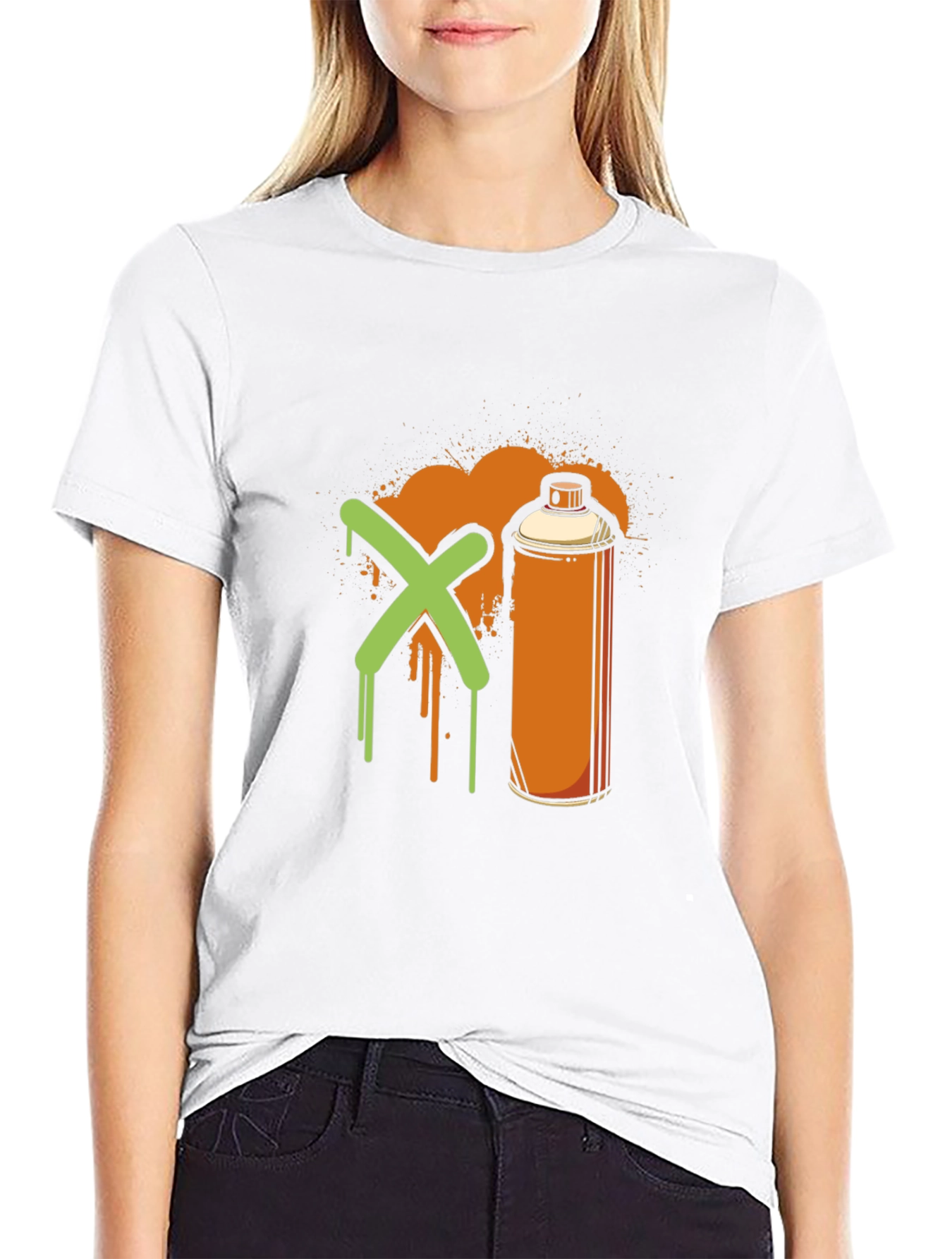 Graffiti X Spray Can Black T-Shirt