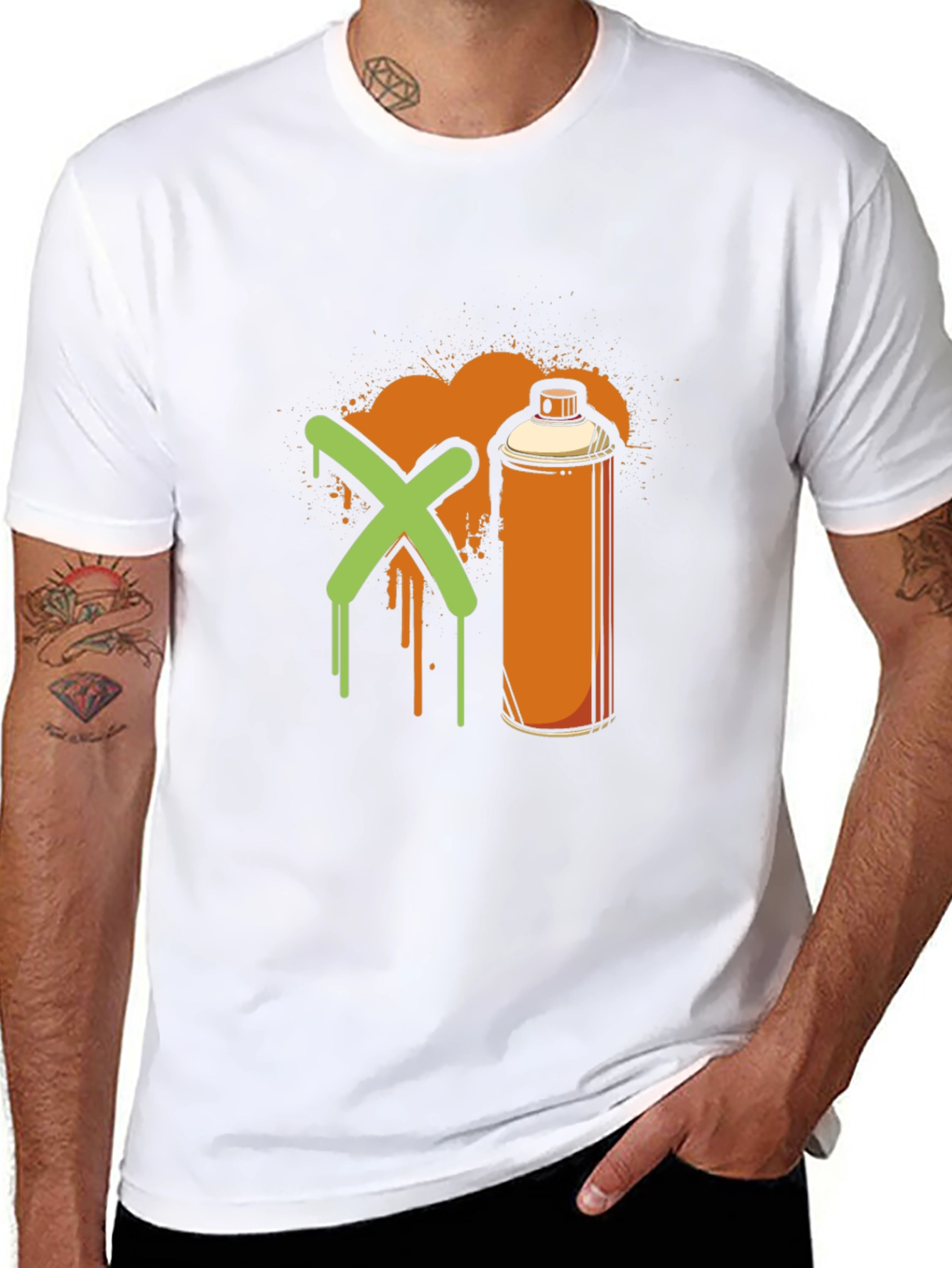 Graffiti X Spray Can Black T-Shirt