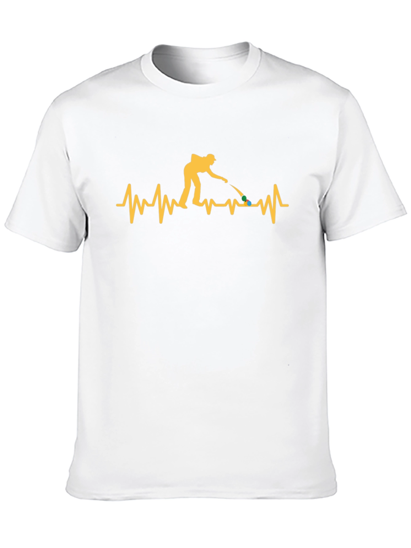 Pool Player Heartbeat Graphic T-Shirt