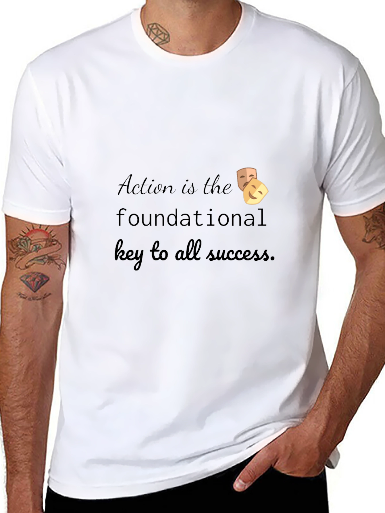 Action is the Key T-Shirt - Success Motivational Tee