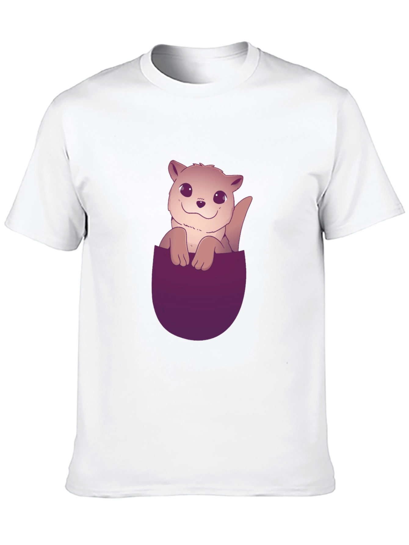 Cute Otter Pocket T-Shirt