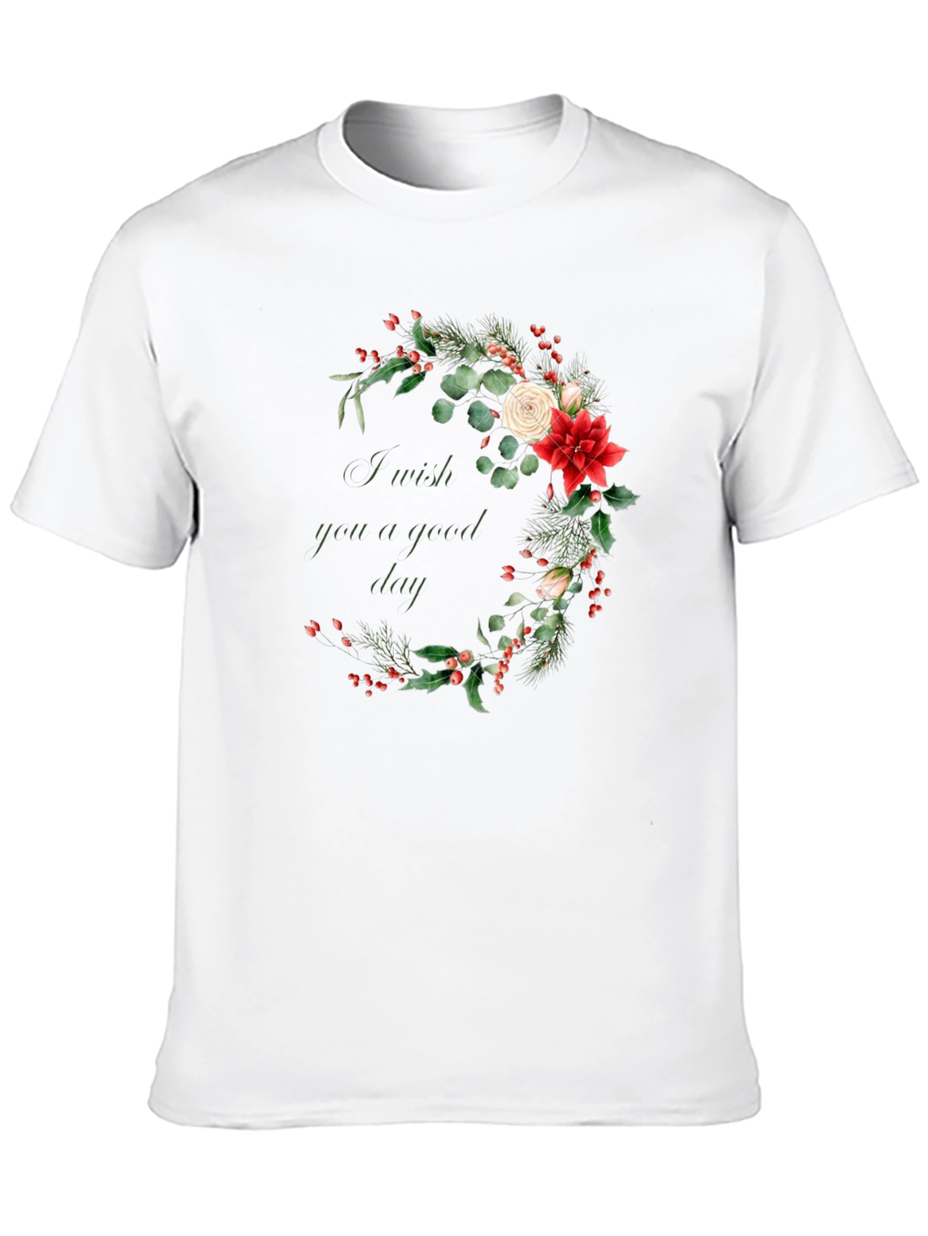 Floral Good Day Graphic Tee - Black