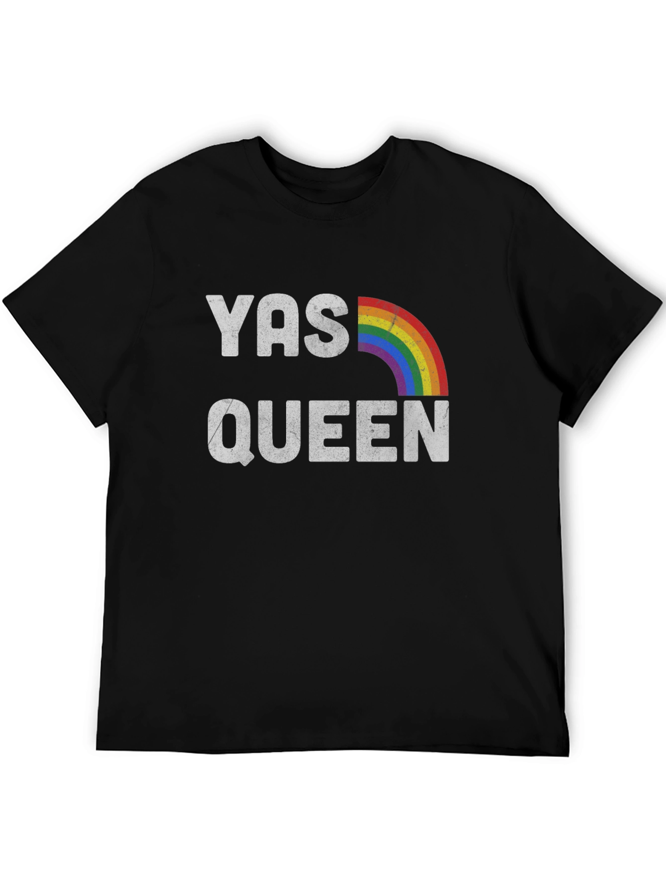 YAS QUEEN Rainbow Graphic T-Shirt - LGBTQ+ Pride Tee