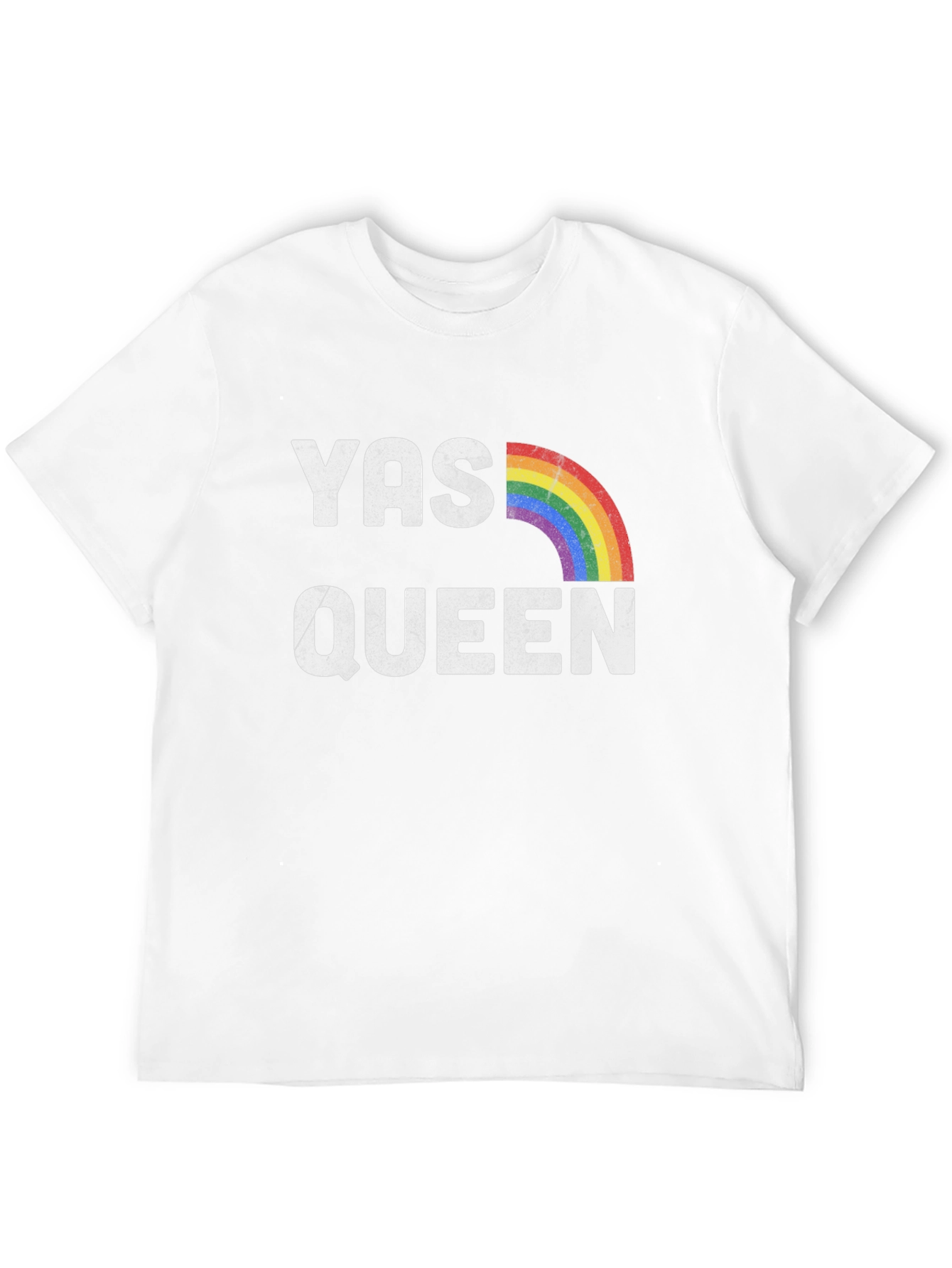 YAS QUEEN Rainbow Graphic T-Shirt - LGBTQ+ Pride Tee