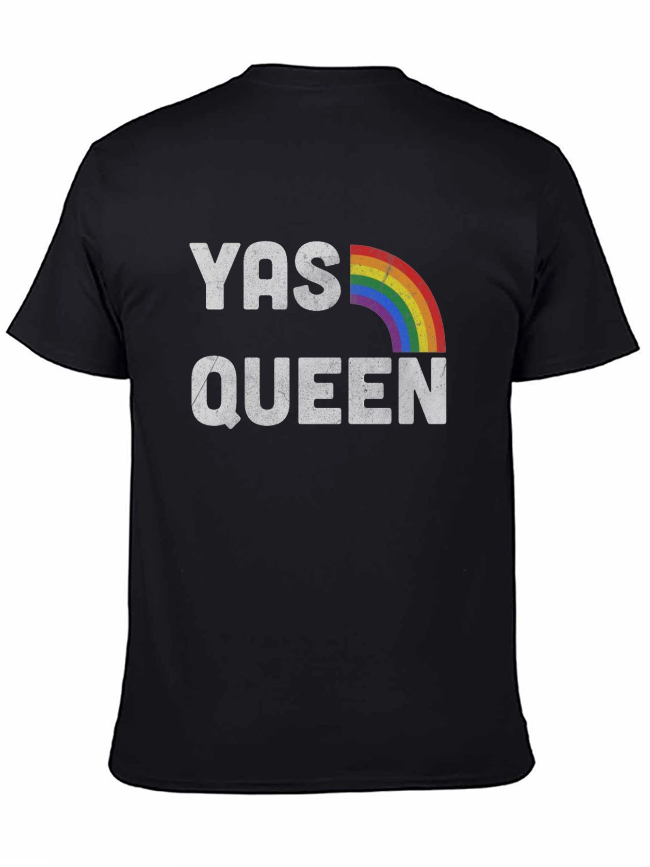 YAS QUEEN Rainbow Graphic T-Shirt - LGBTQ+ Pride Tee