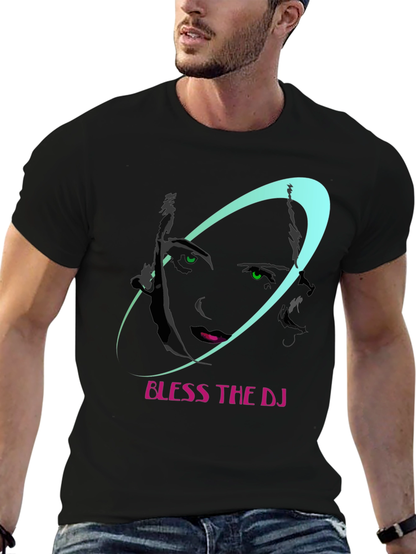 Bless The DJ Black Graphic Tee