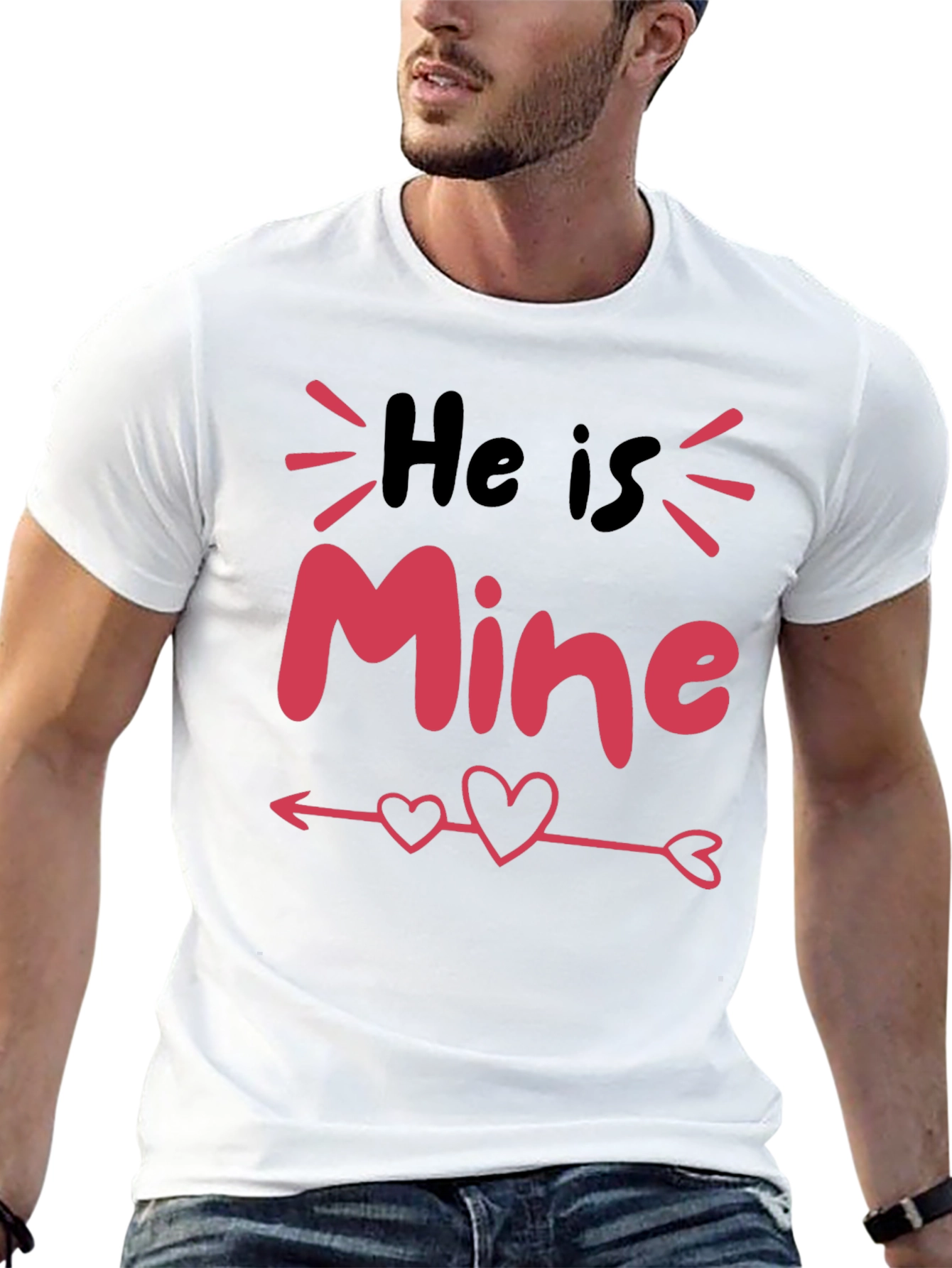 He Is Mine Valentines Day T-Shirt