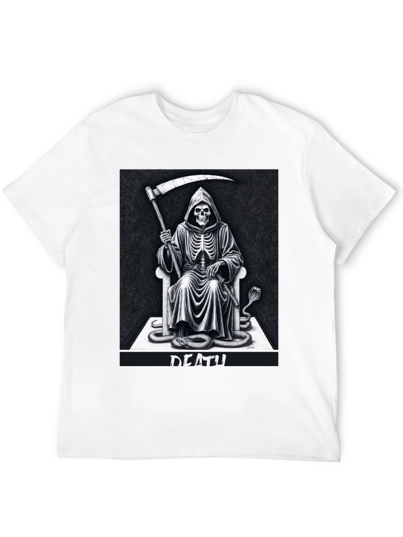 Grim Reaper Graphic Tee - Death Design T-Shirt