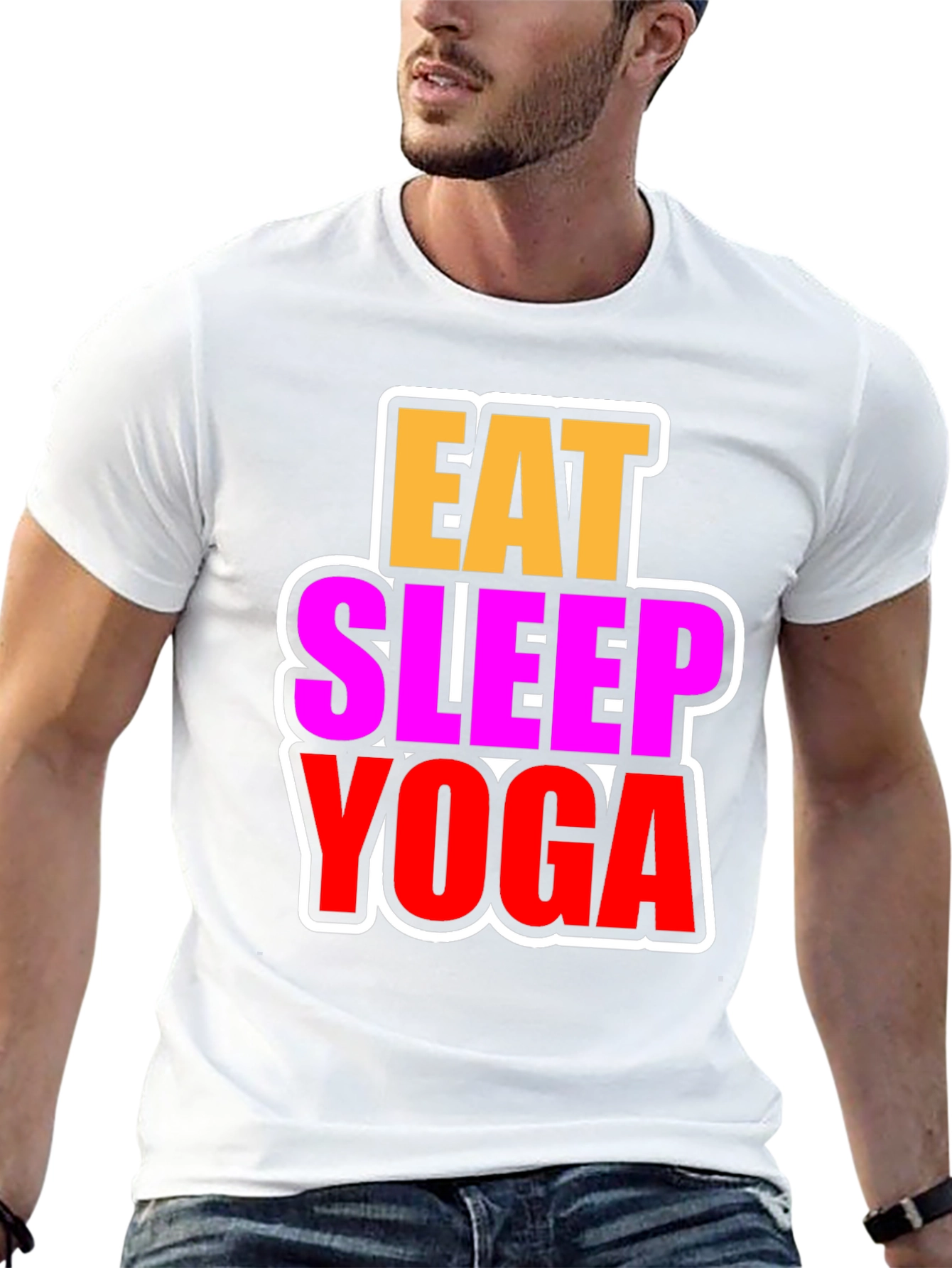 Eat Sleep Yoga Graphic T-Shirt - Fitness & Wellness